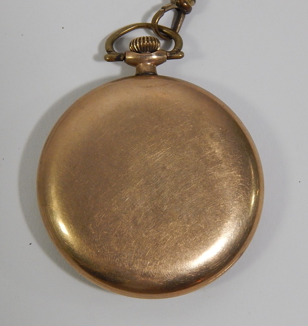 Vintage Hallmark Pocket Watch with Coin Fob and Chain
