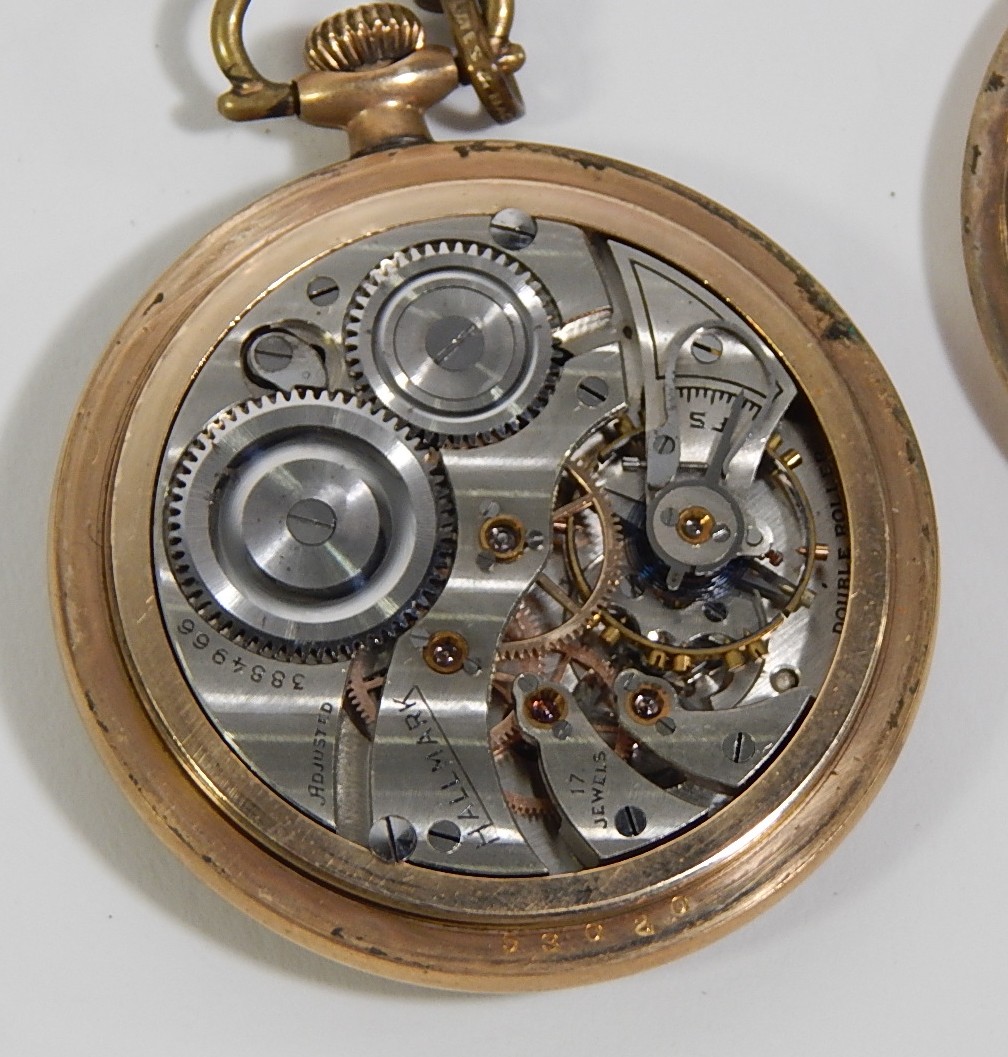Vintage Hallmark Pocket Watch with Coin Fob and Chain