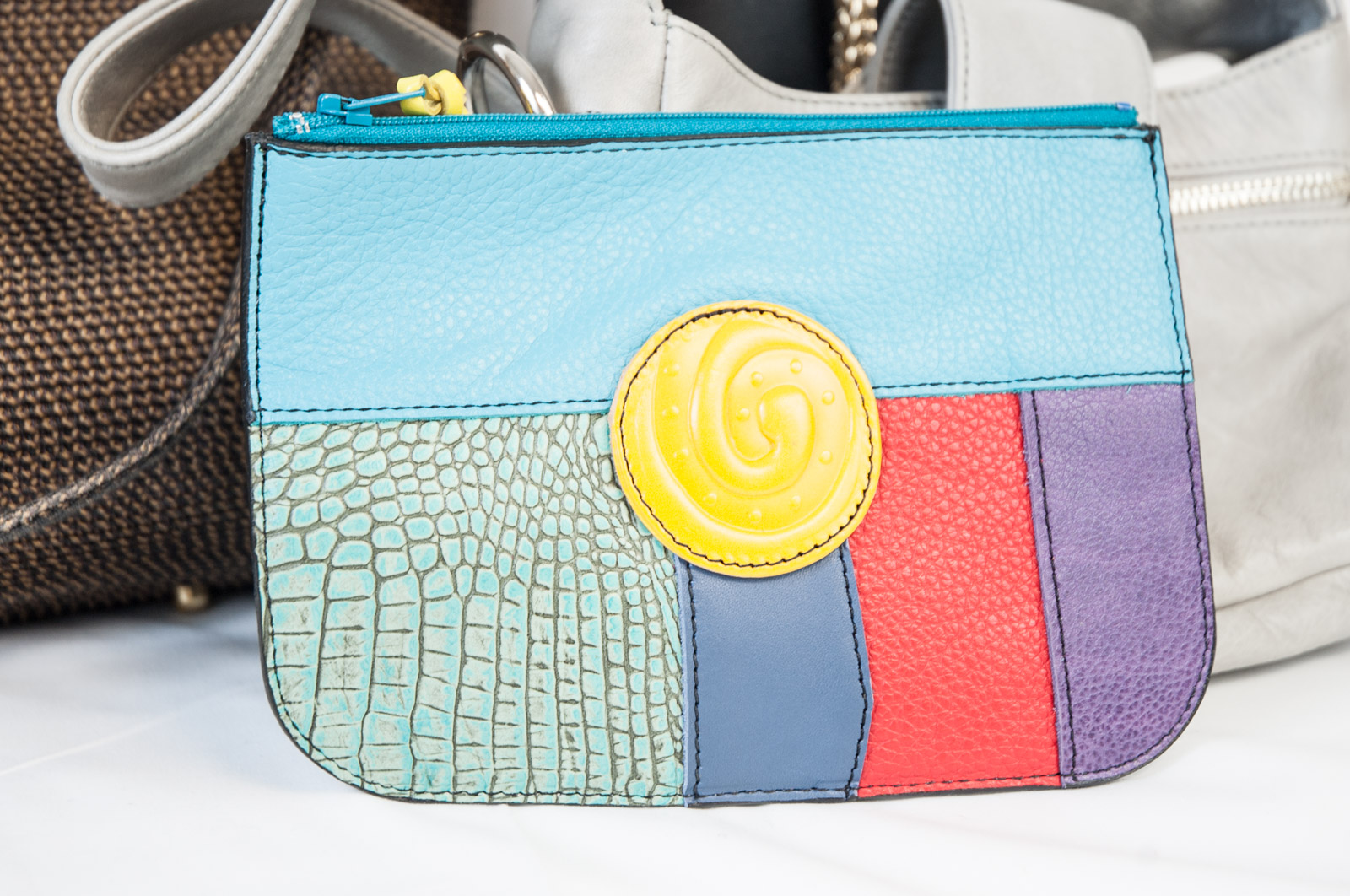 Assortment of Women's Handbags Including Tory Burch