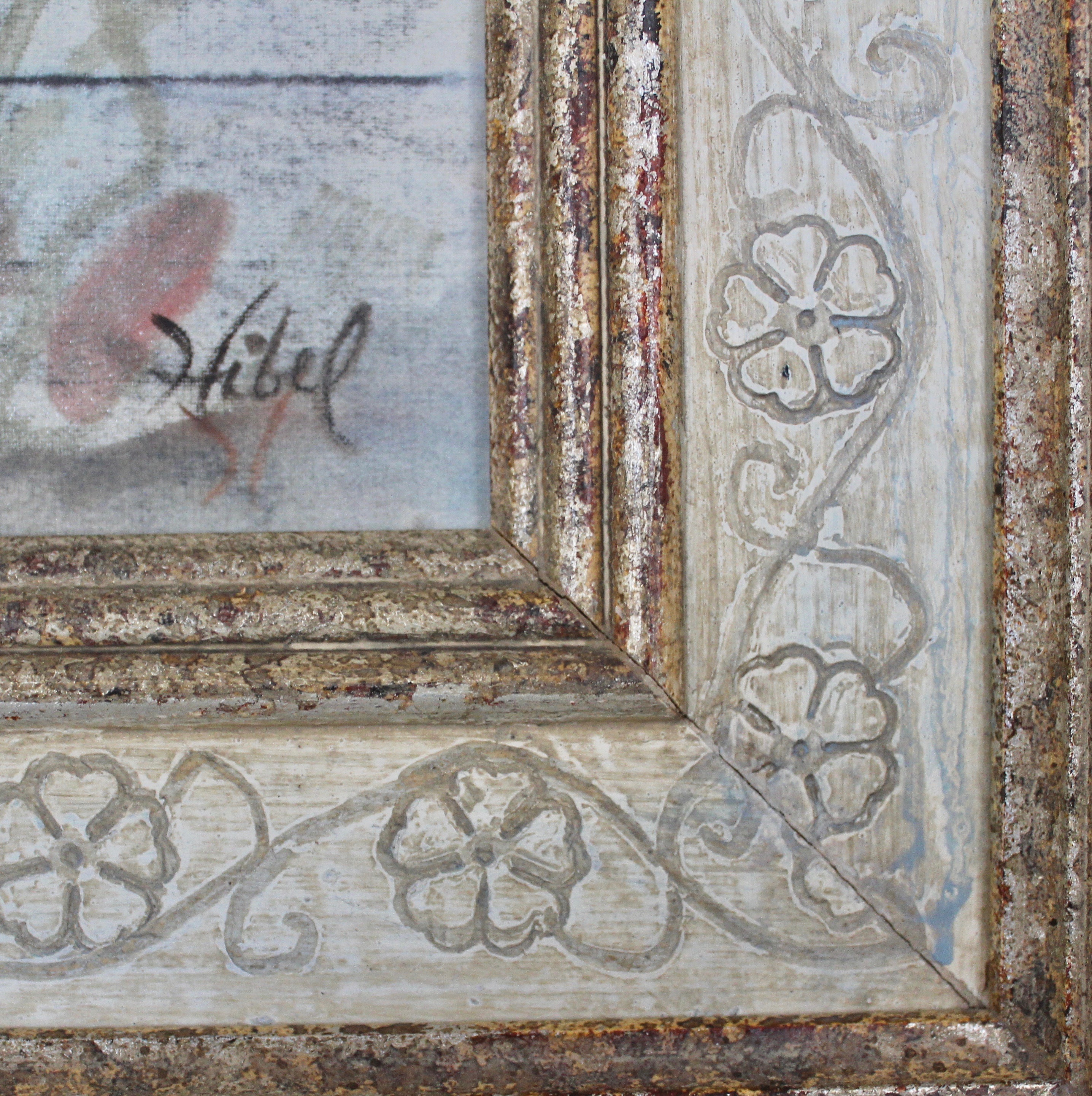 Original Signed Edna Hibel Oil on Silk