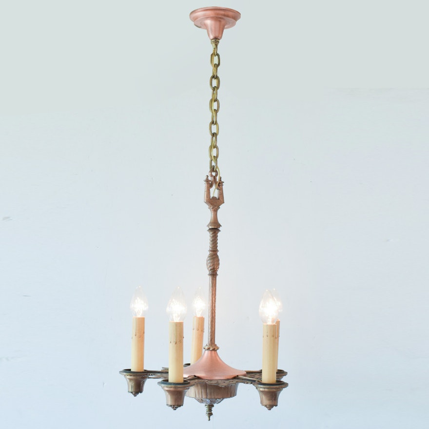 Vintage Ornate Candlestick Chandelier