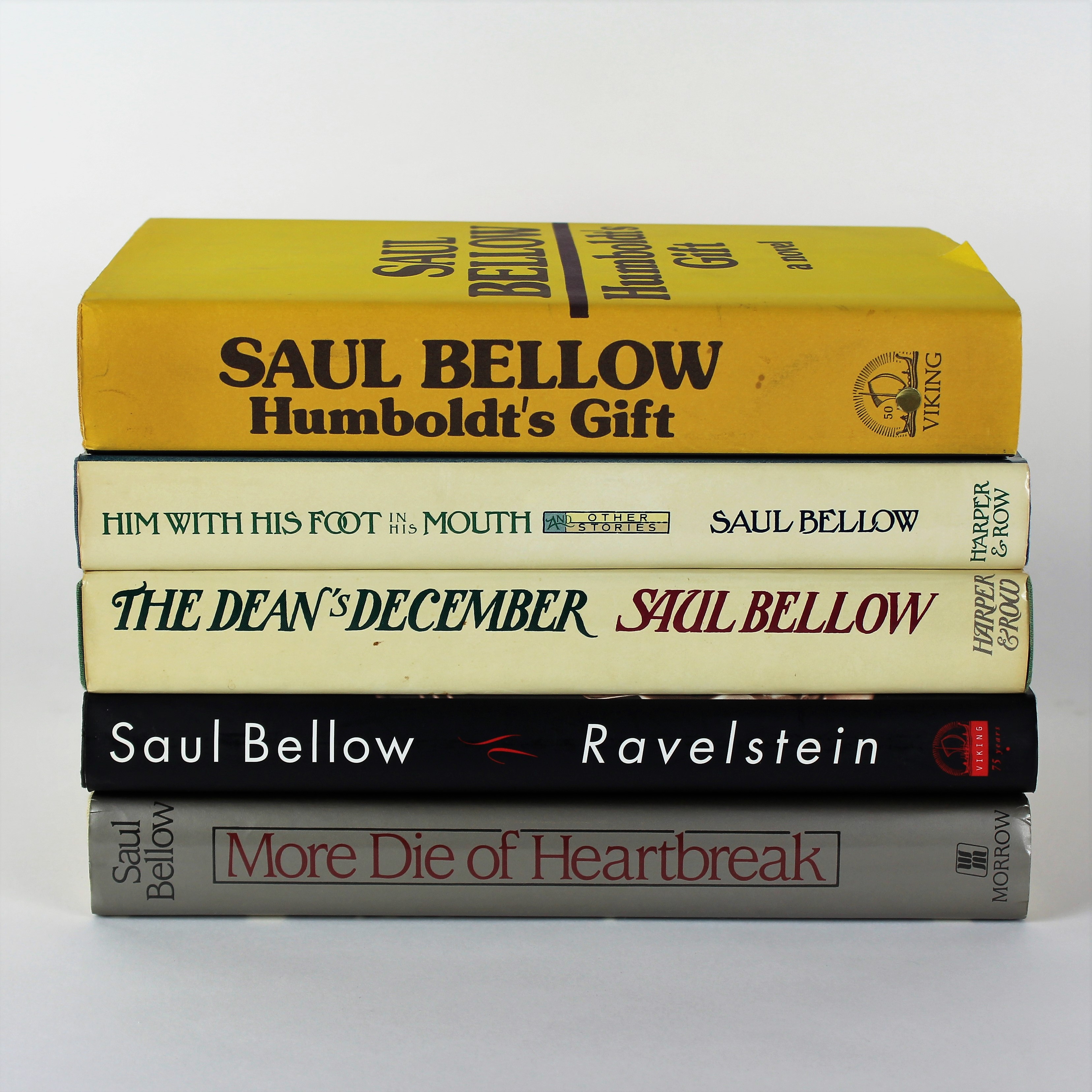 Five Saul Bellow Novels, Three First Editions