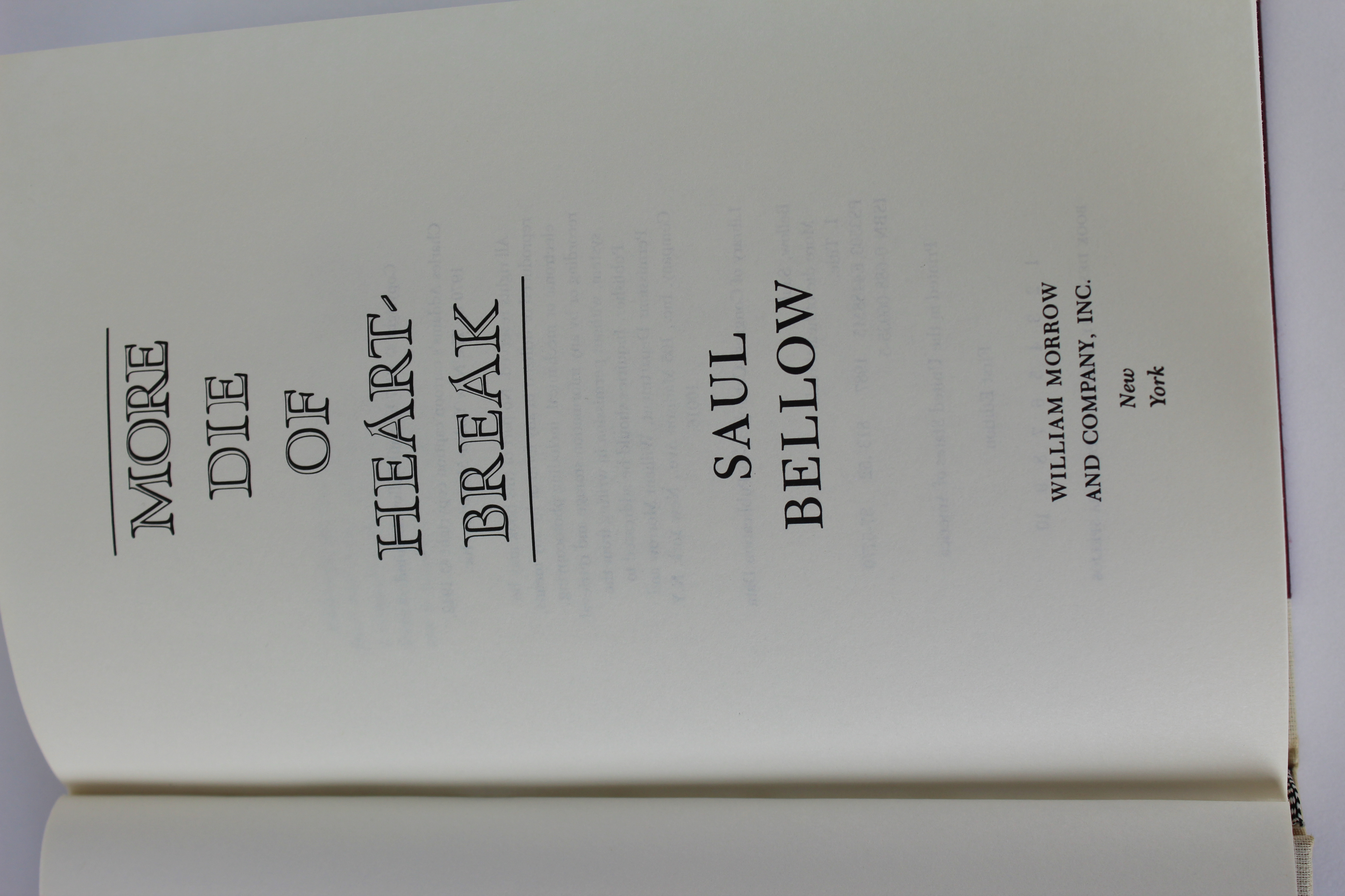 Five Saul Bellow Novels, Three First Editions