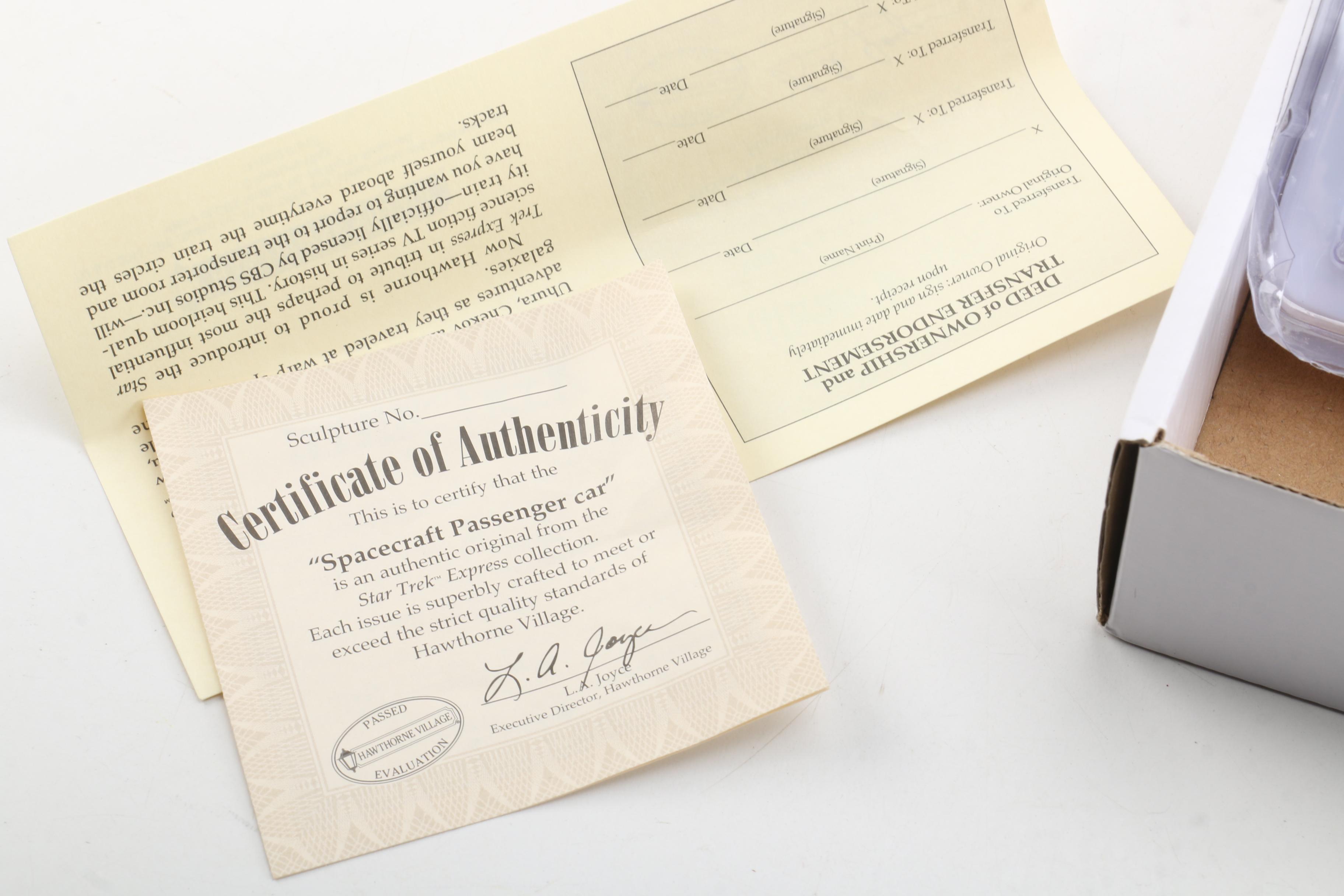 "Star Trek" Train Cars by Hawthorne Village and Bachmann