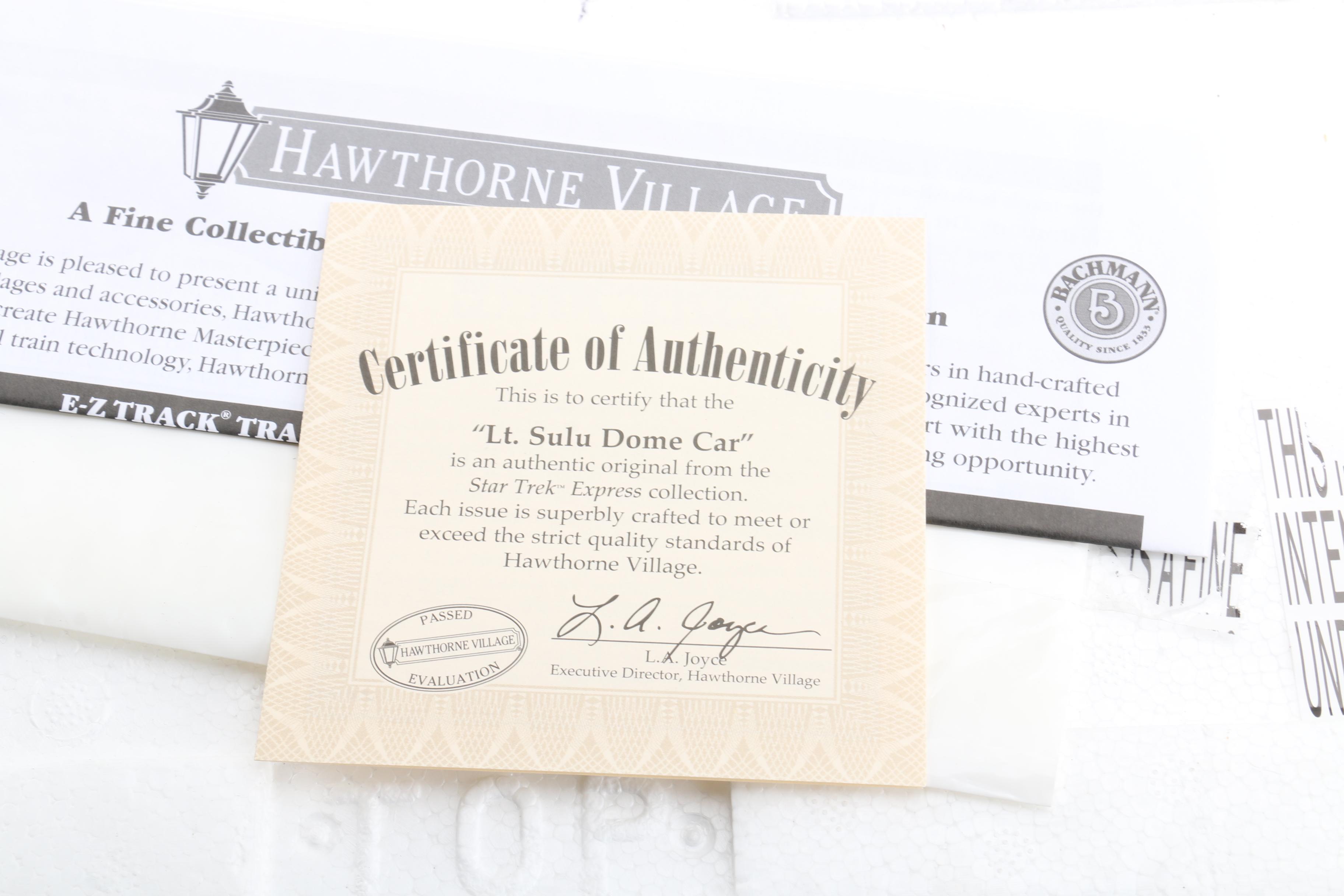 "Star Trek" Train Cars by Hawthorne Village and Bachmann