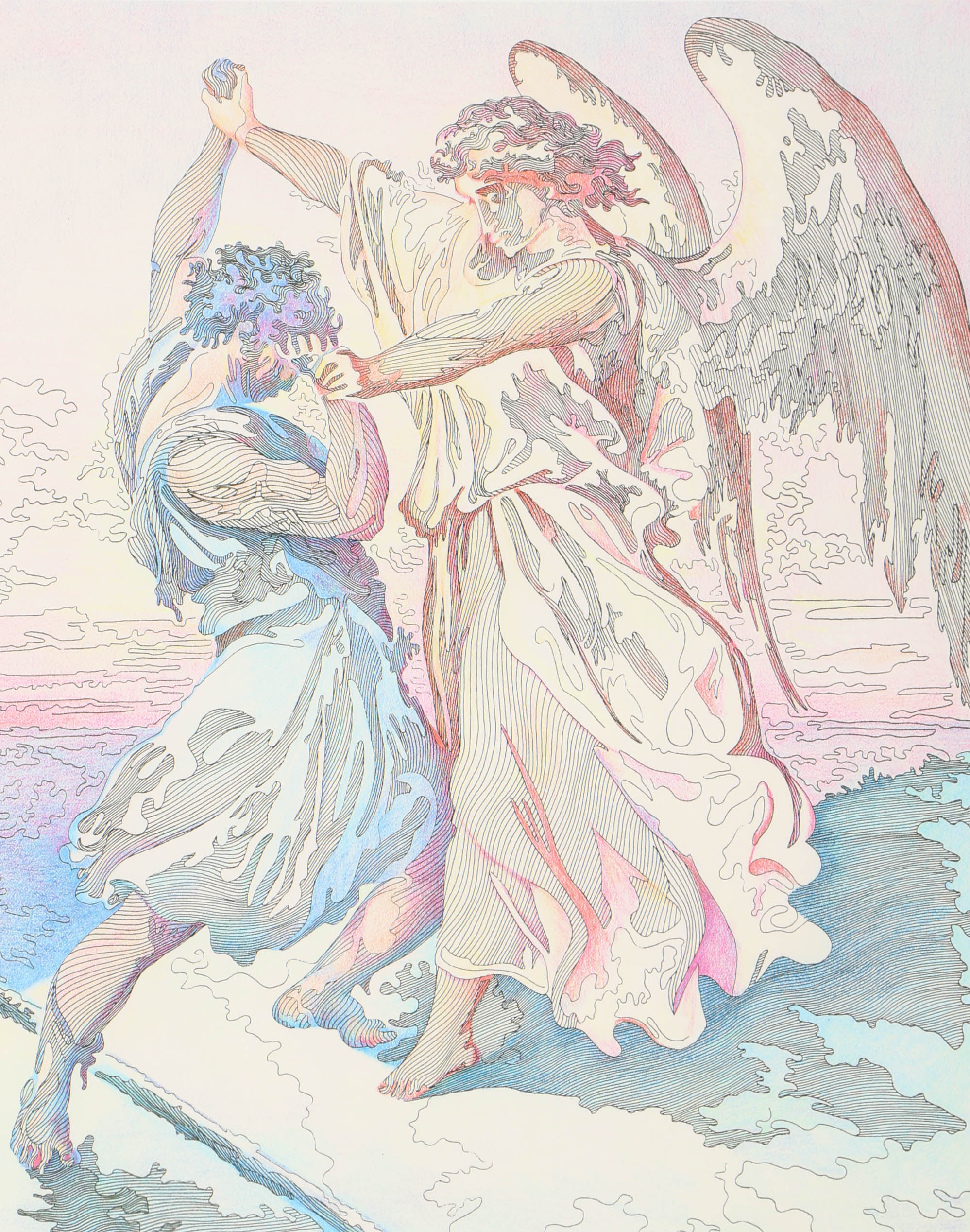 Guillaume Azoulay Gilcee "Jacob's Struggle"