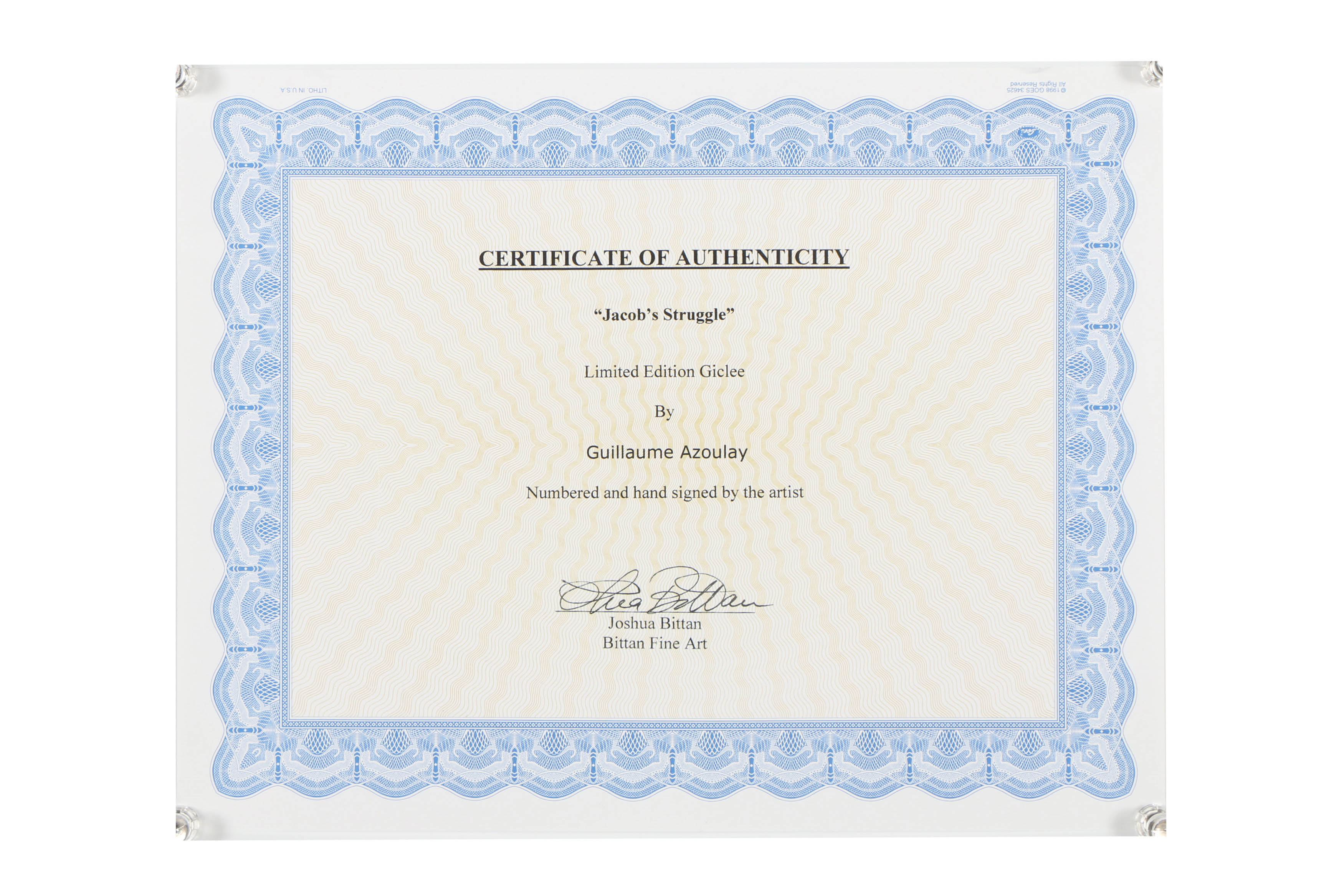 Guillaume Azoulay Gilcee "Jacob's Struggle"