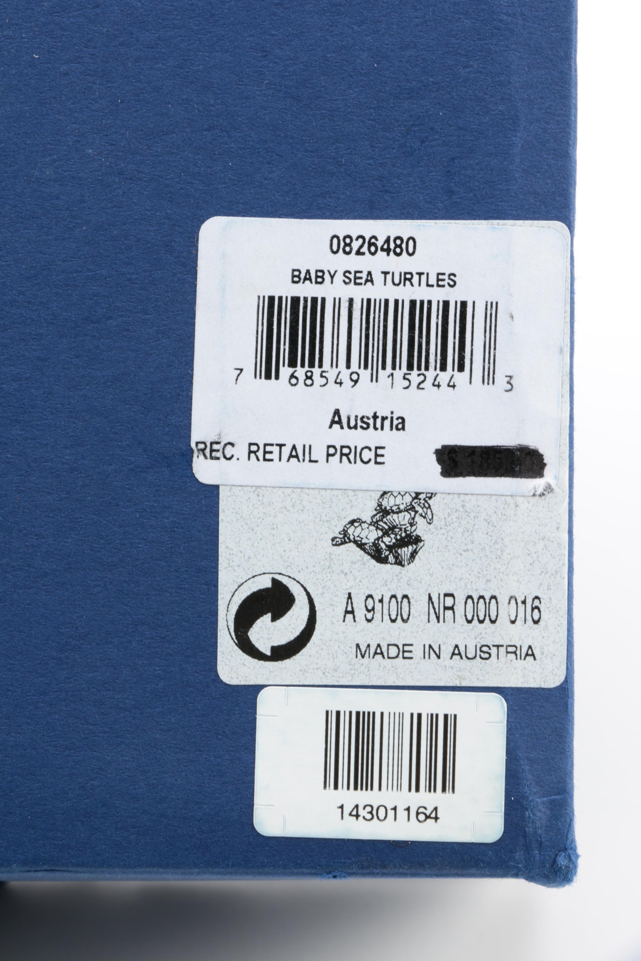 Swarovski "Baby Sea Turtles" Figurine