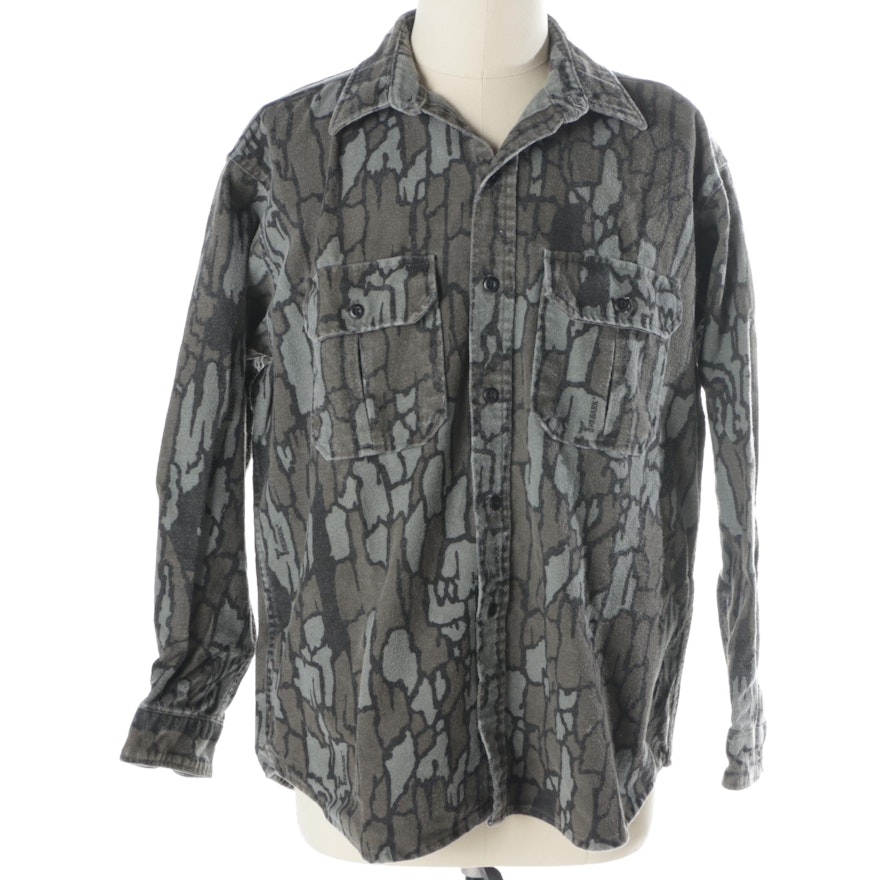 Men's Cabela's Camouflage Button-Front Flannel Shirt