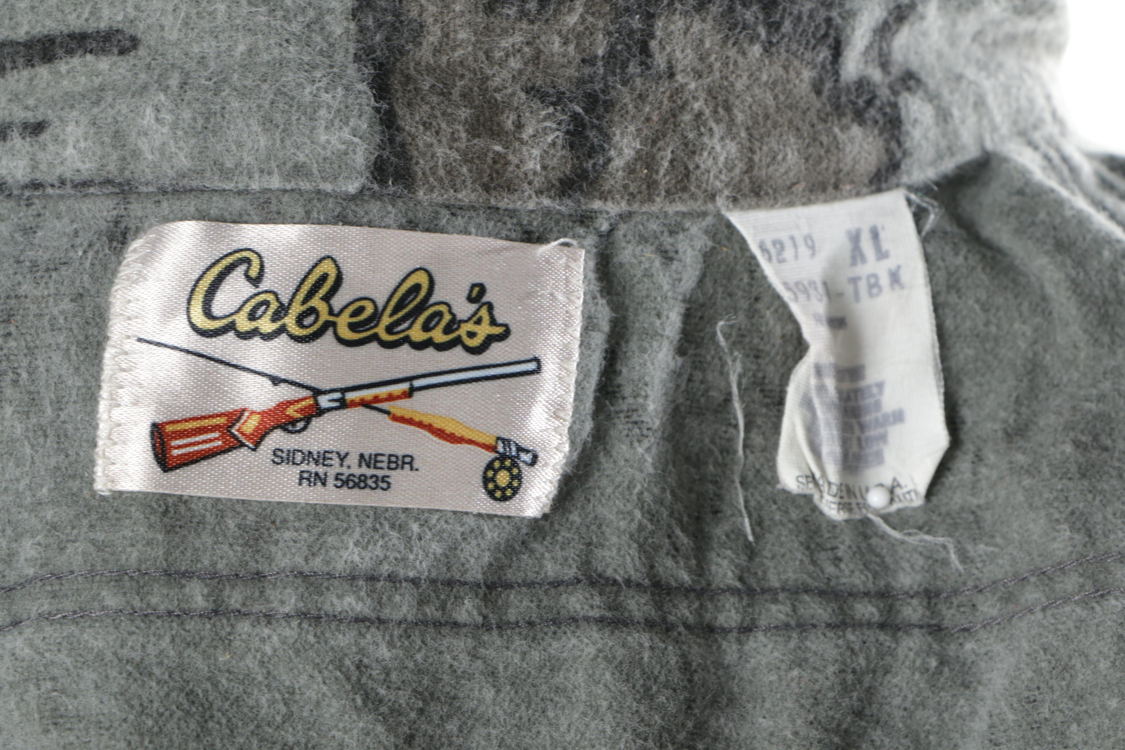 Men's Cabela's Camouflage Button-Front Flannel Shirt