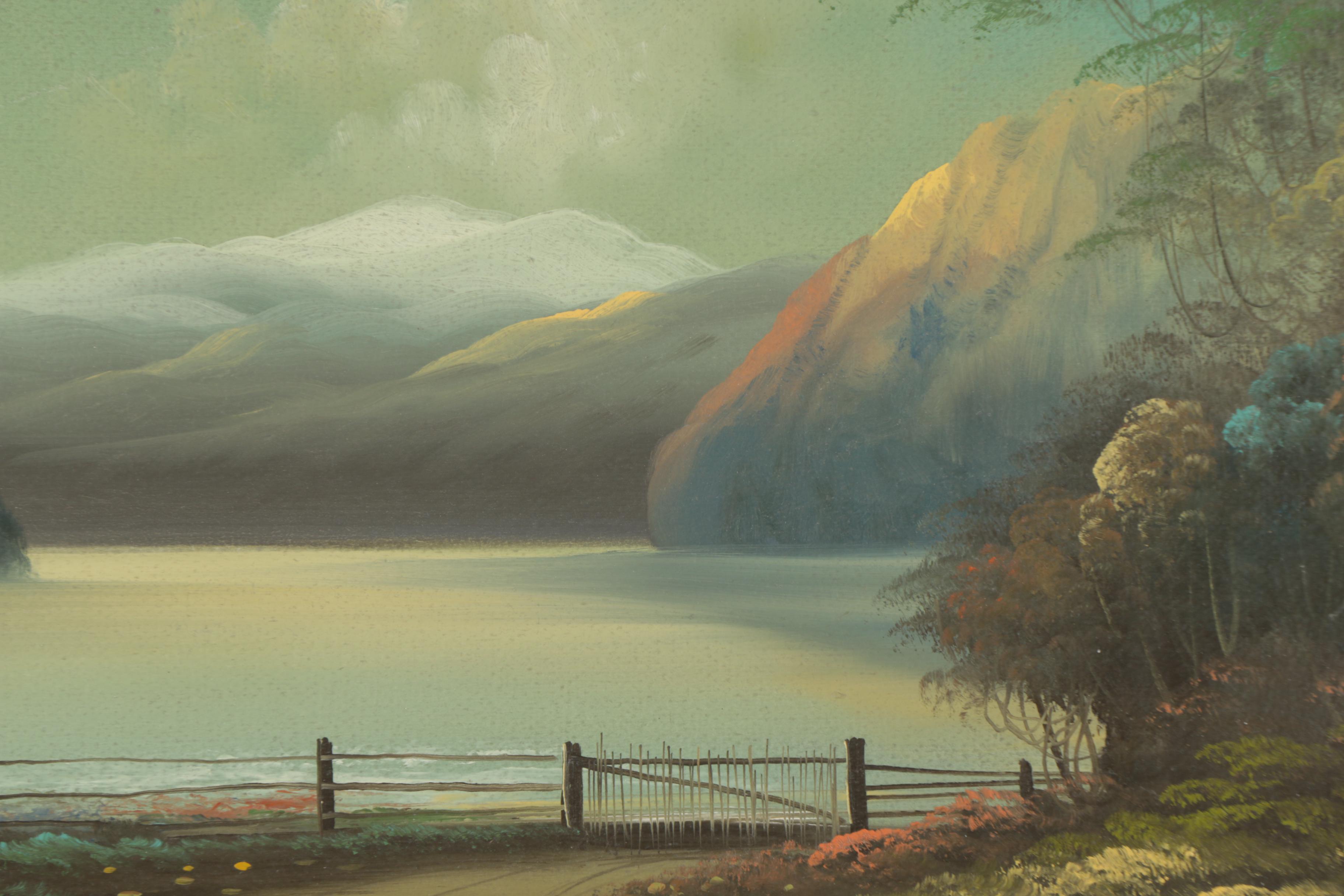 Alvah L. Browning Oil Painting "Rainier Park, Washington"