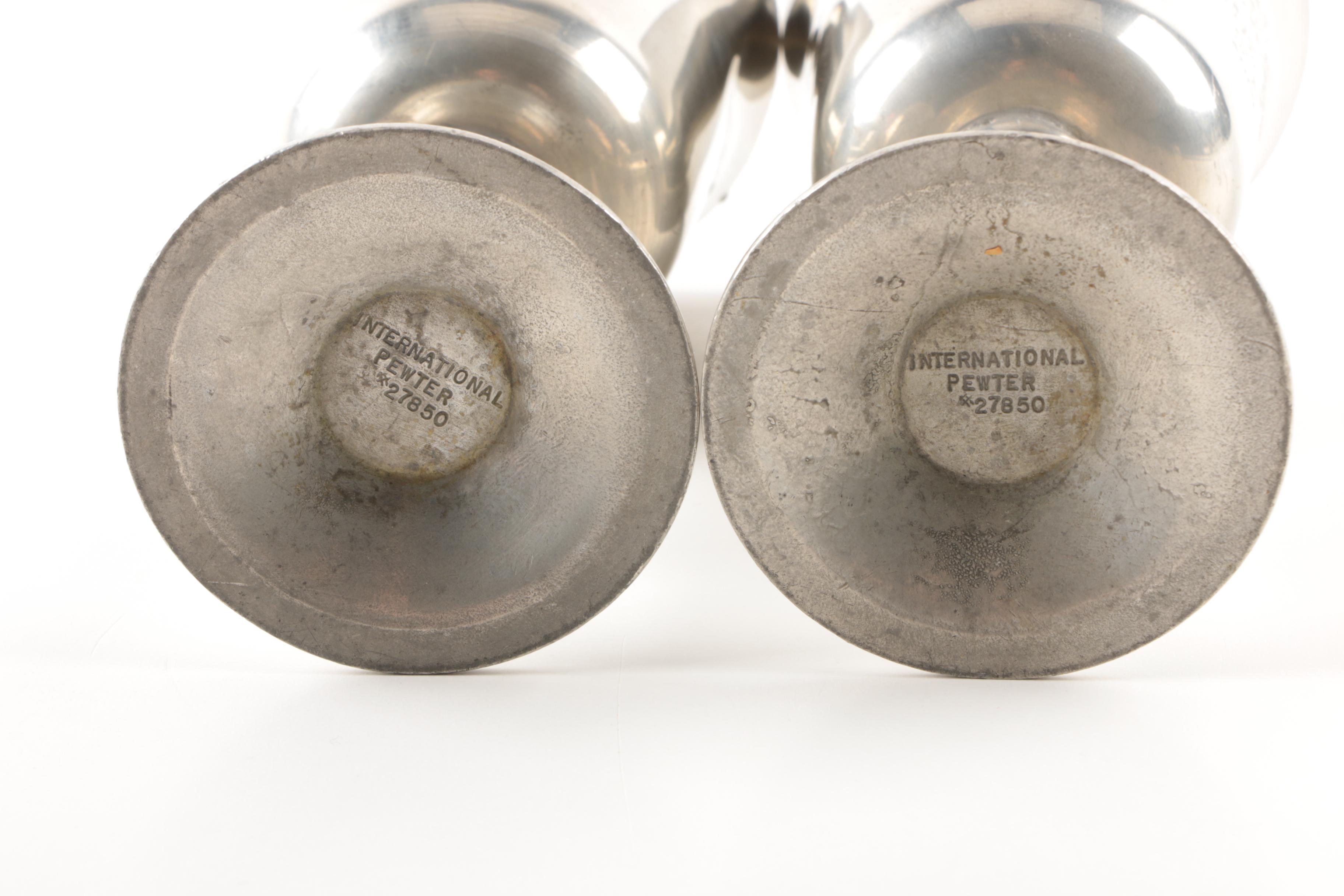 International Pewter Goblets, and Assorted Mugs, and Napkin Rings