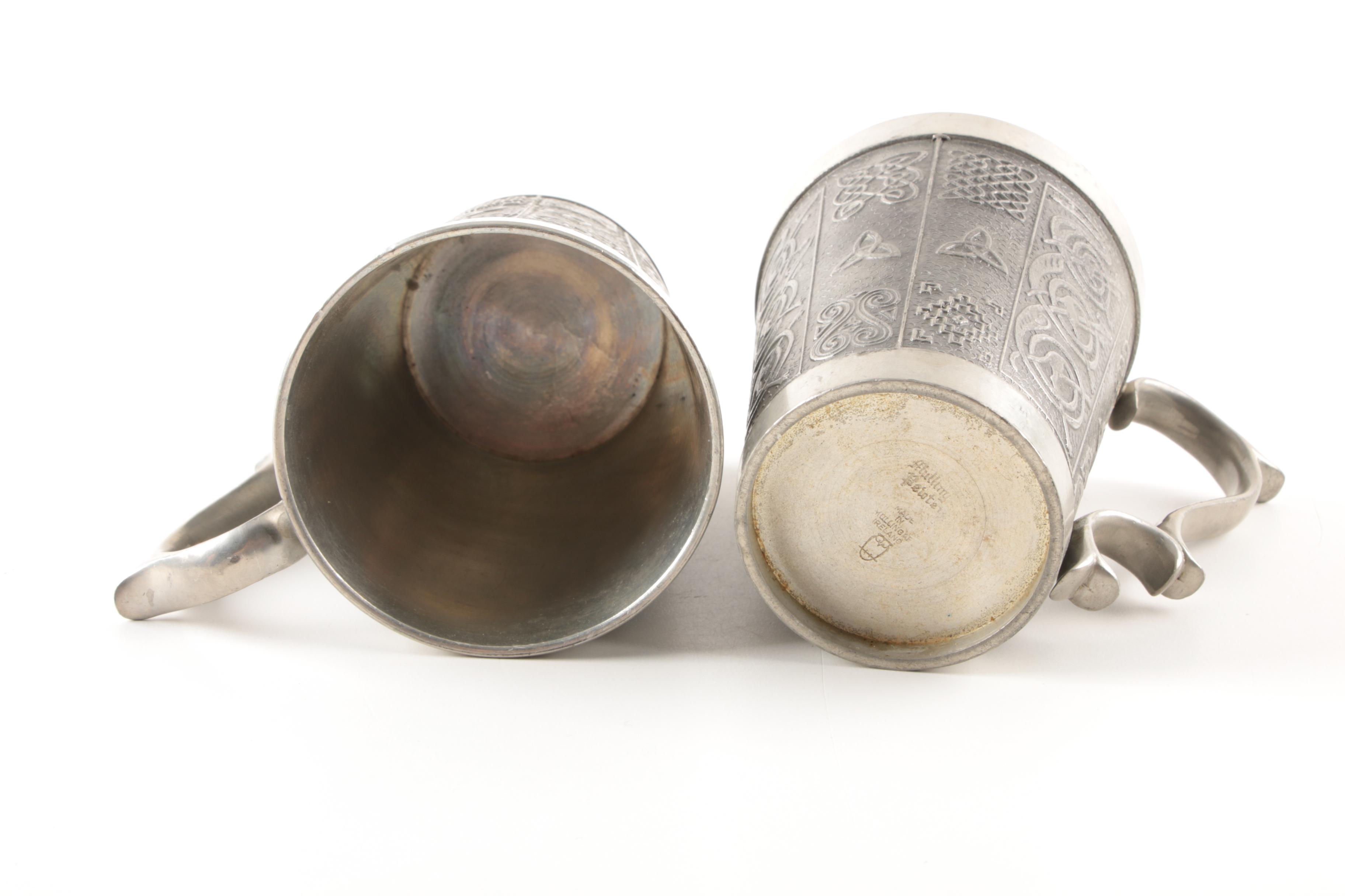 International Pewter Goblets, and Assorted Mugs, and Napkin Rings