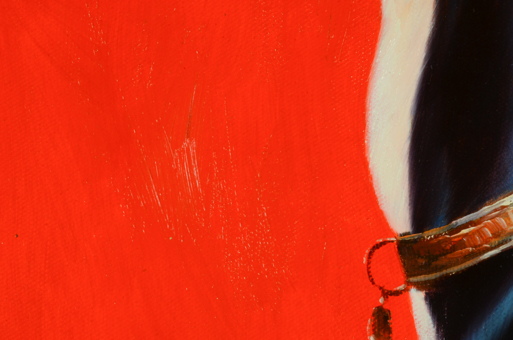 P. English Oil Painting "Eos Greyhound"