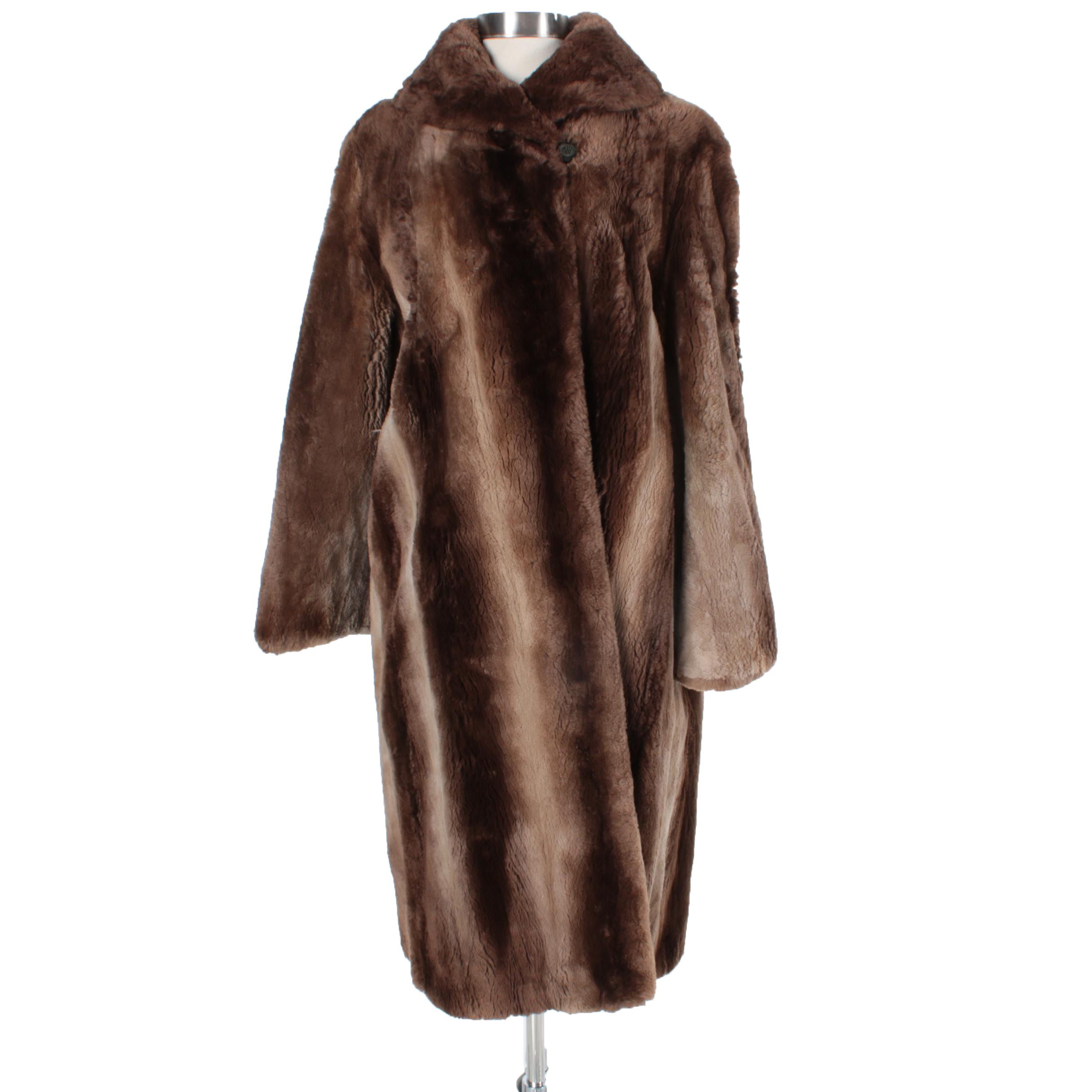 Vintage Sheared Beaver Fur Coat