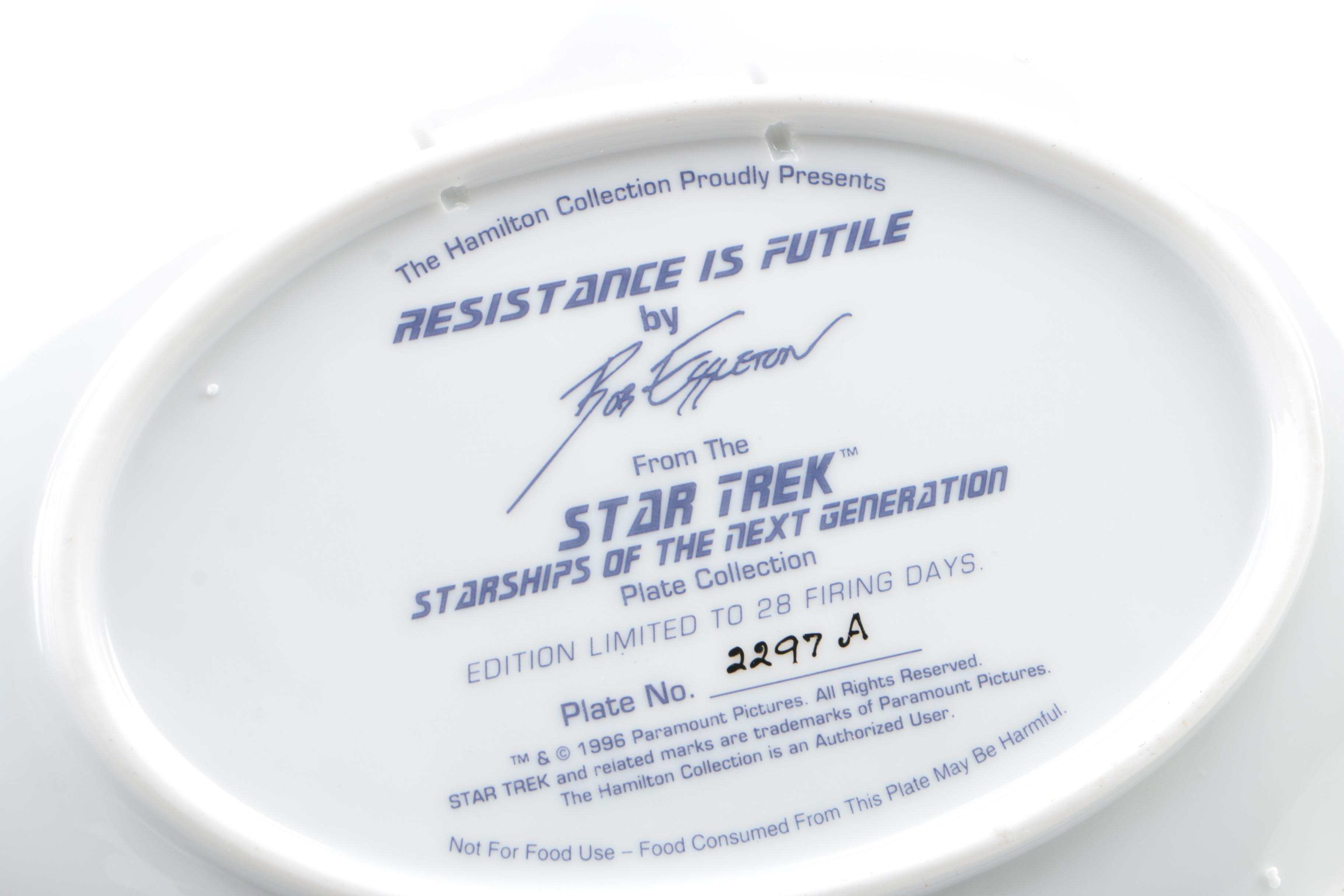 Hamilton Collection of "Star Trek" Collector Plates