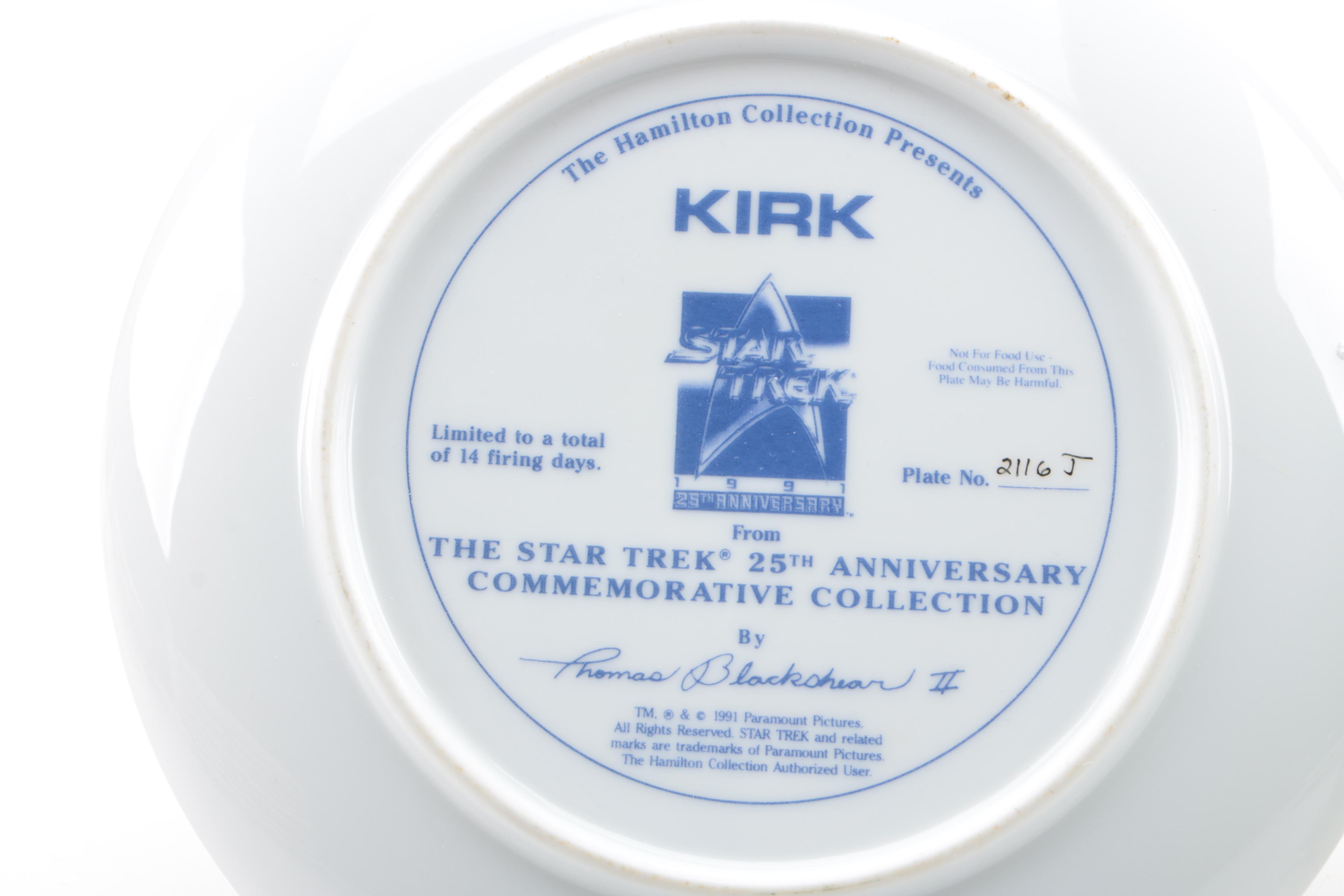 Hamilton Collection of "Star Trek" Collector Plates
