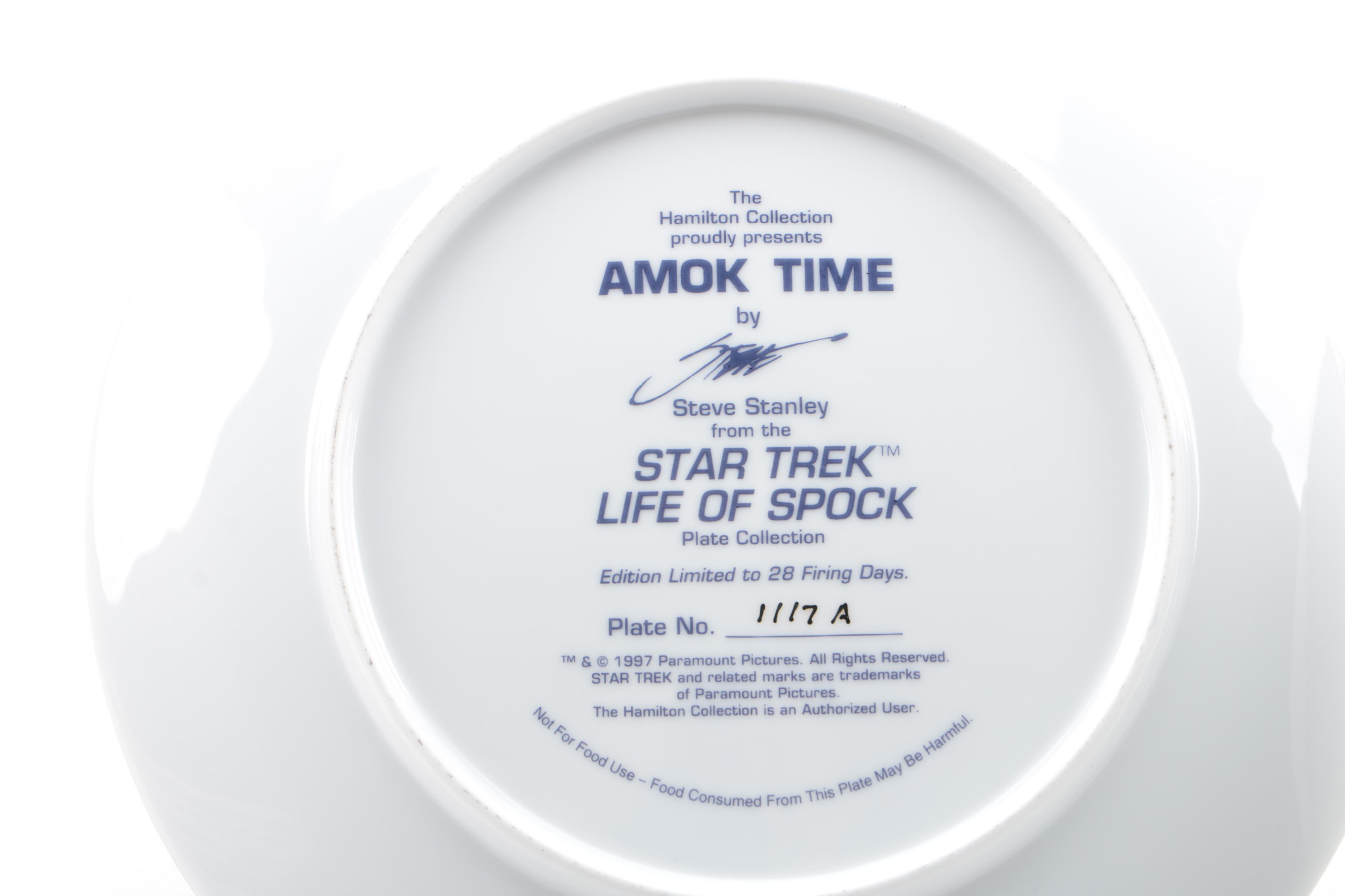 Hamilton Collection of "Star Trek" Collector Plates