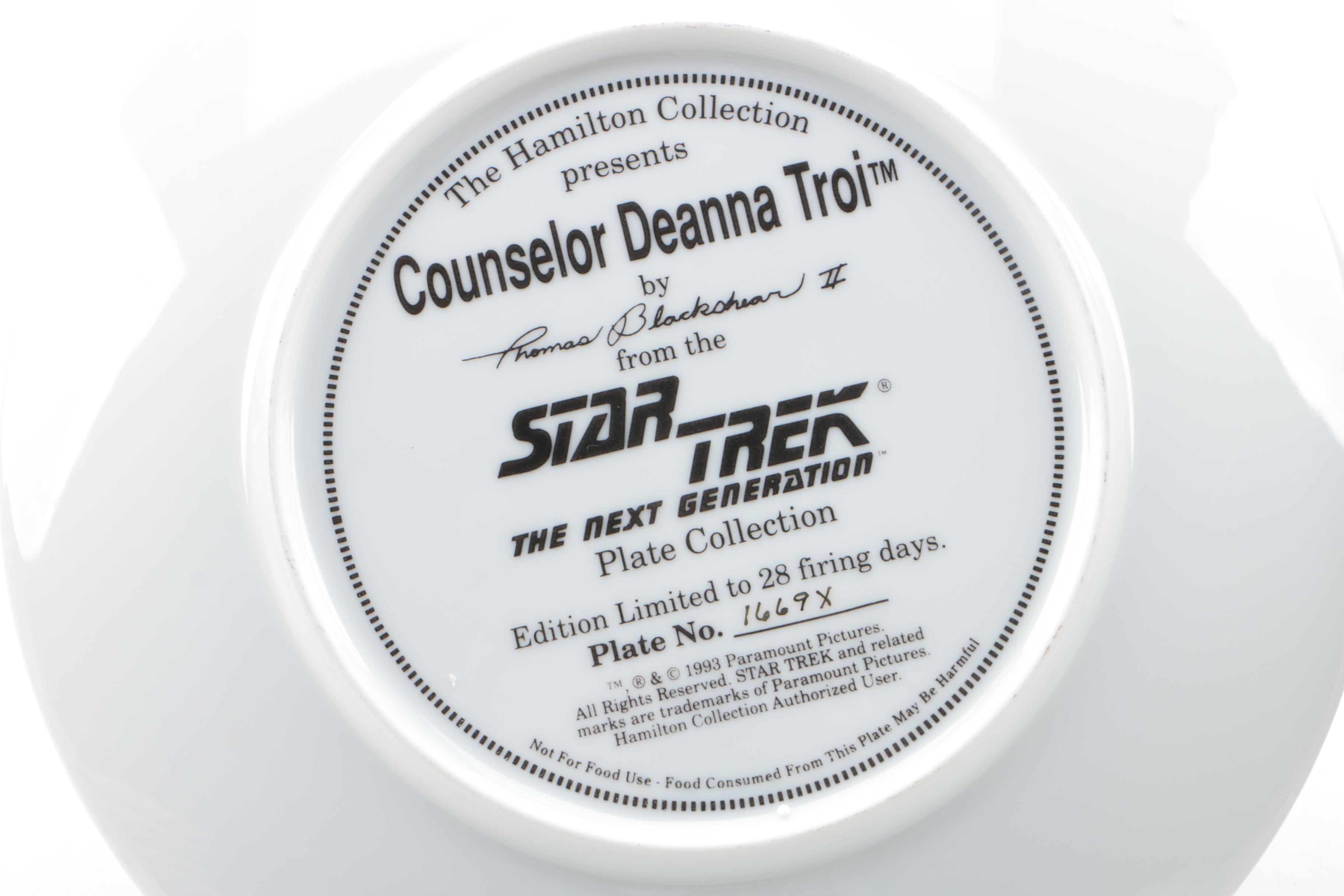 Hamilton Collection of "Star Trek" Collector Plates