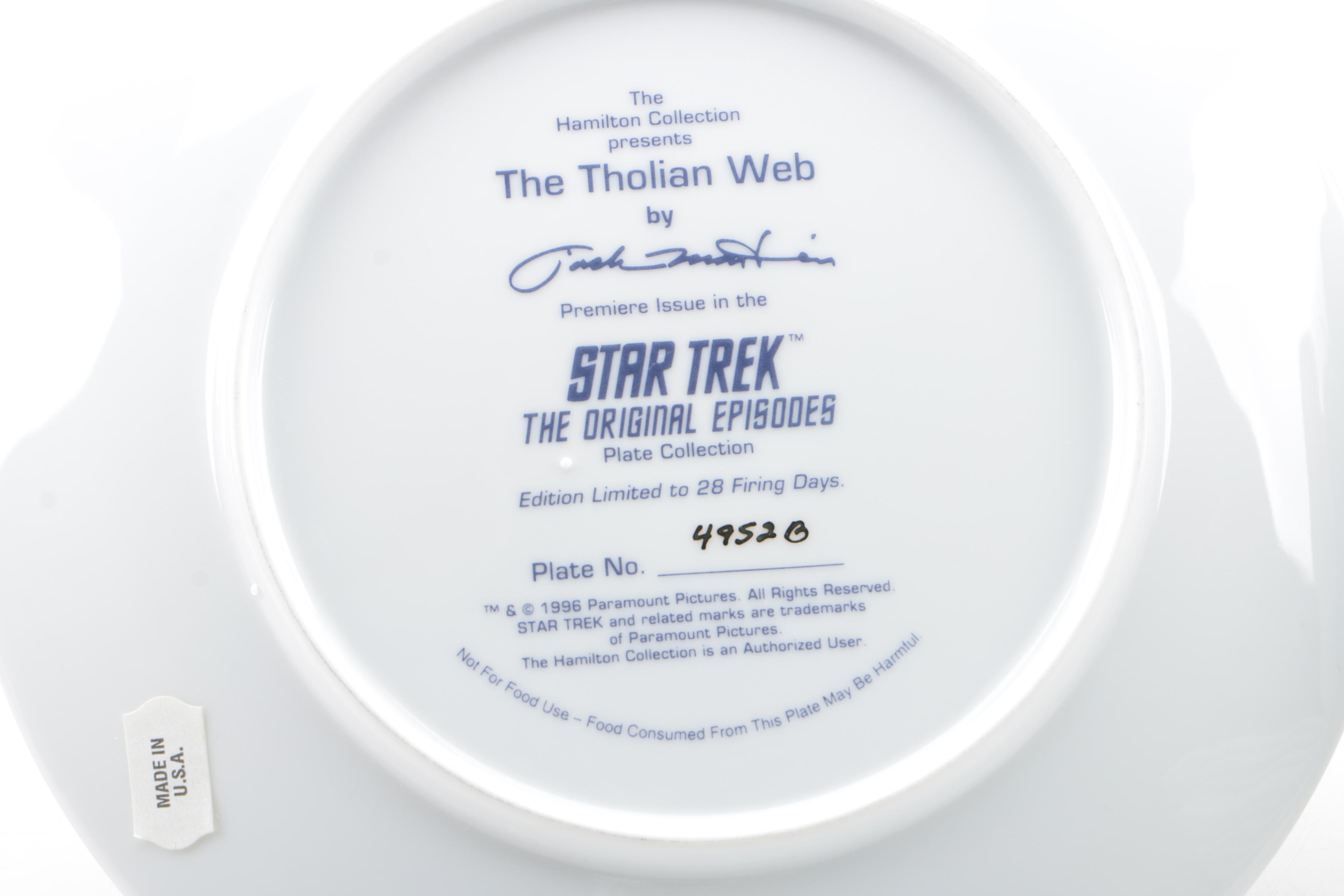 Hamilton Collection of "Star Trek" Collector Plates