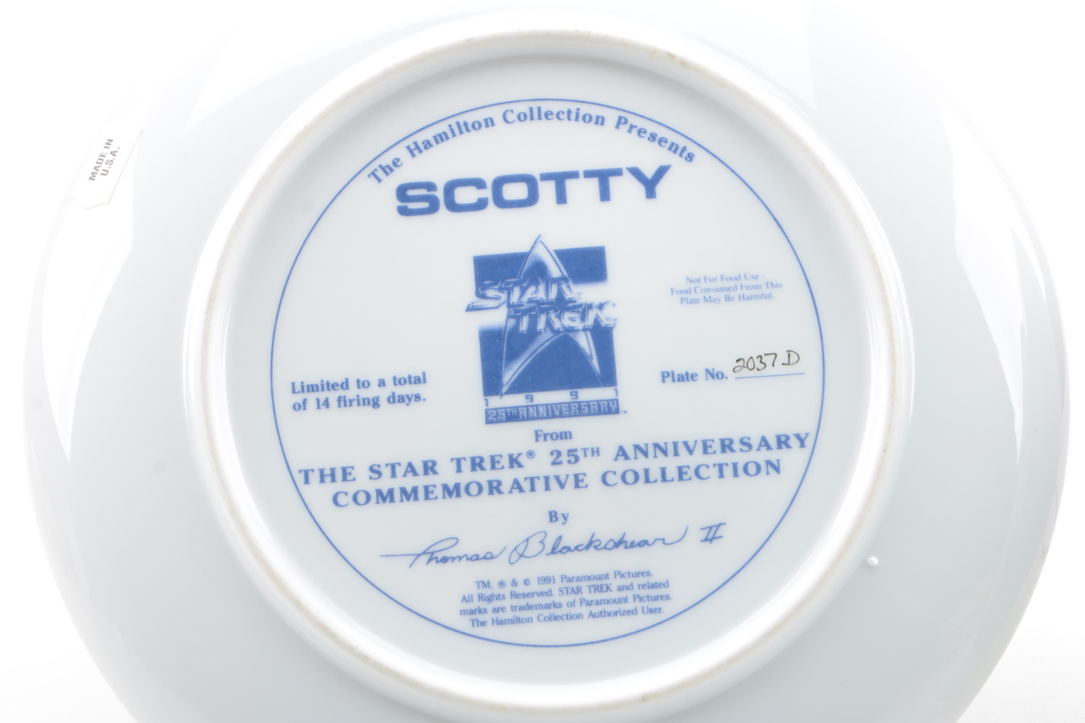 Hamilton Collection of "Star Trek" Collector Plates