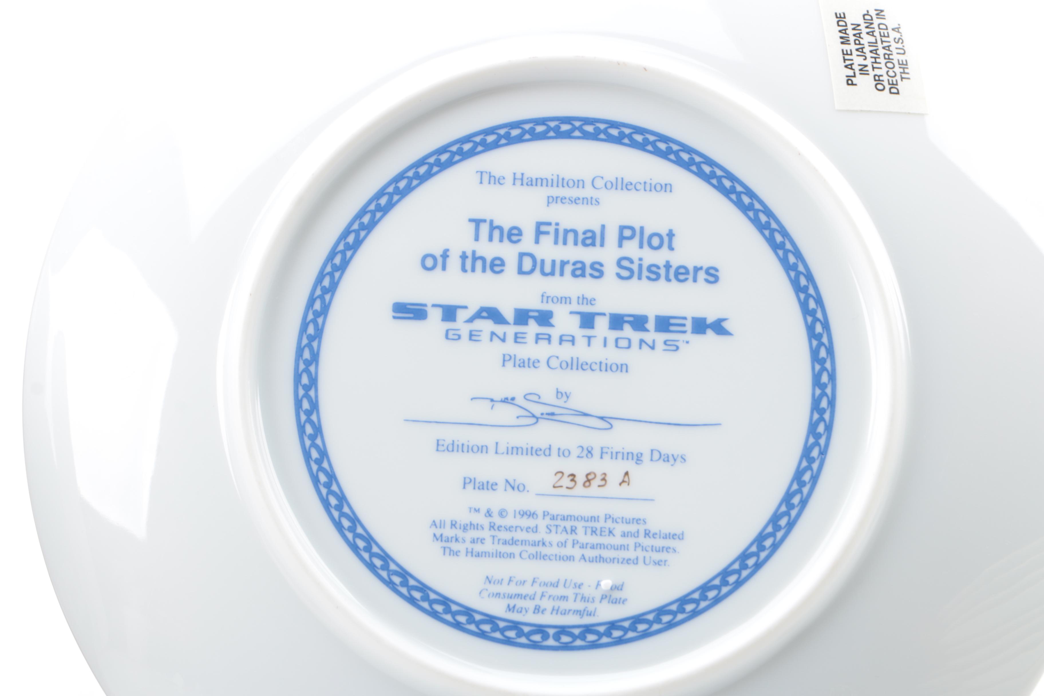 Hamilton Collection of "Star Trek" Collector Plates