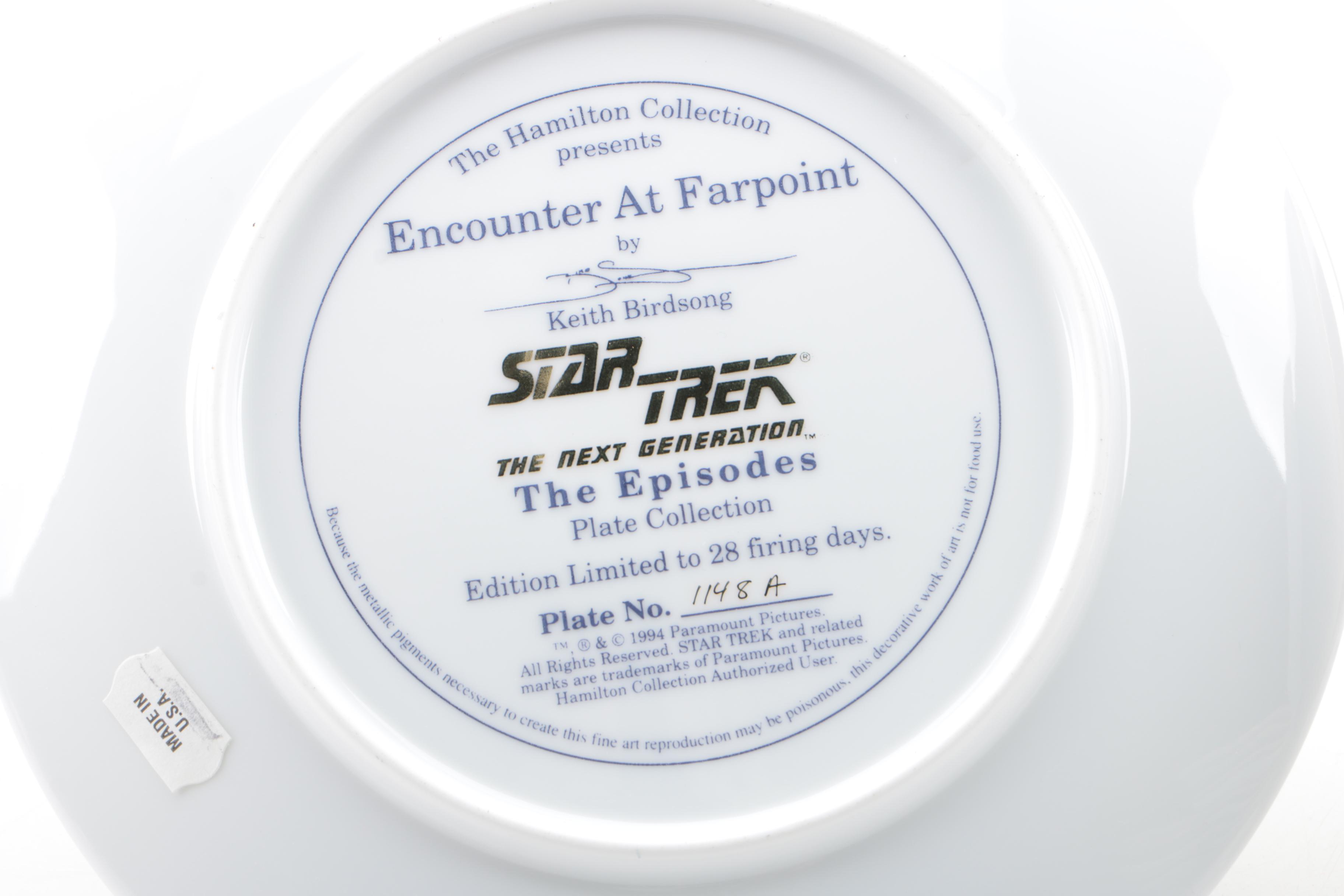 Hamilton Collection of "Star Trek" Collector Plates