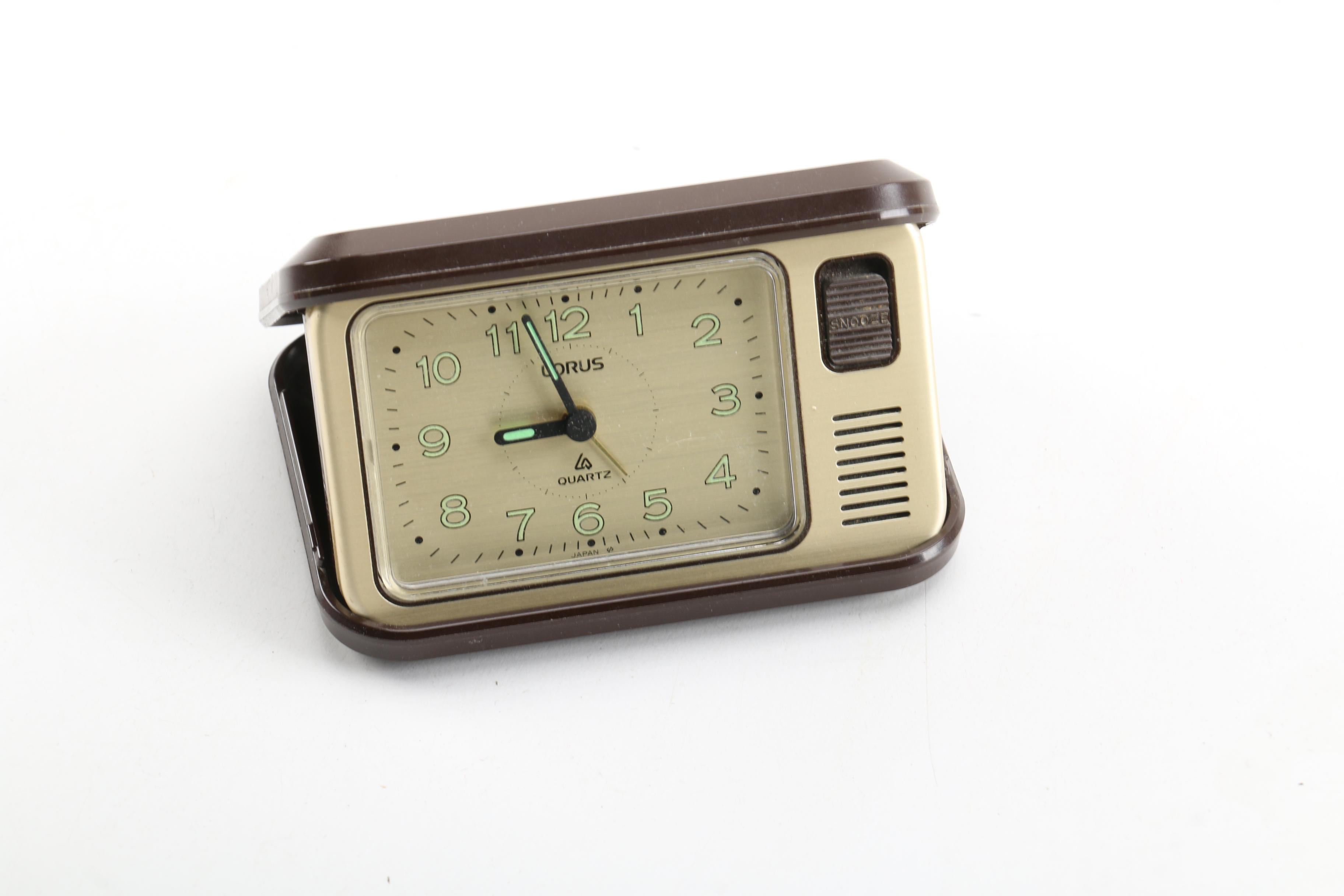 Bulova and Lorus Travel Alarm Clocks