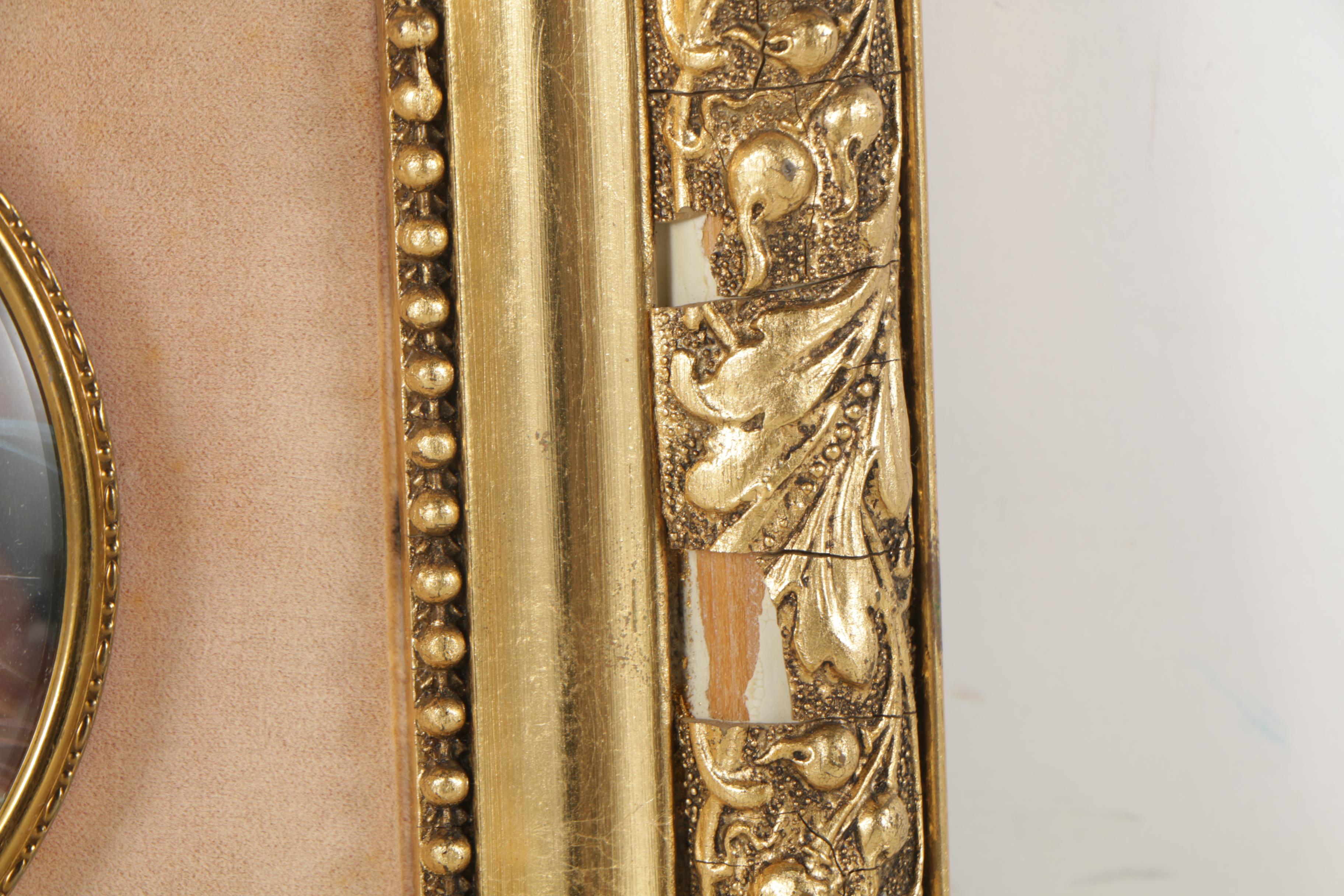 Ghicdo and Picchi Gouache Paintings on Plastic of Portraits