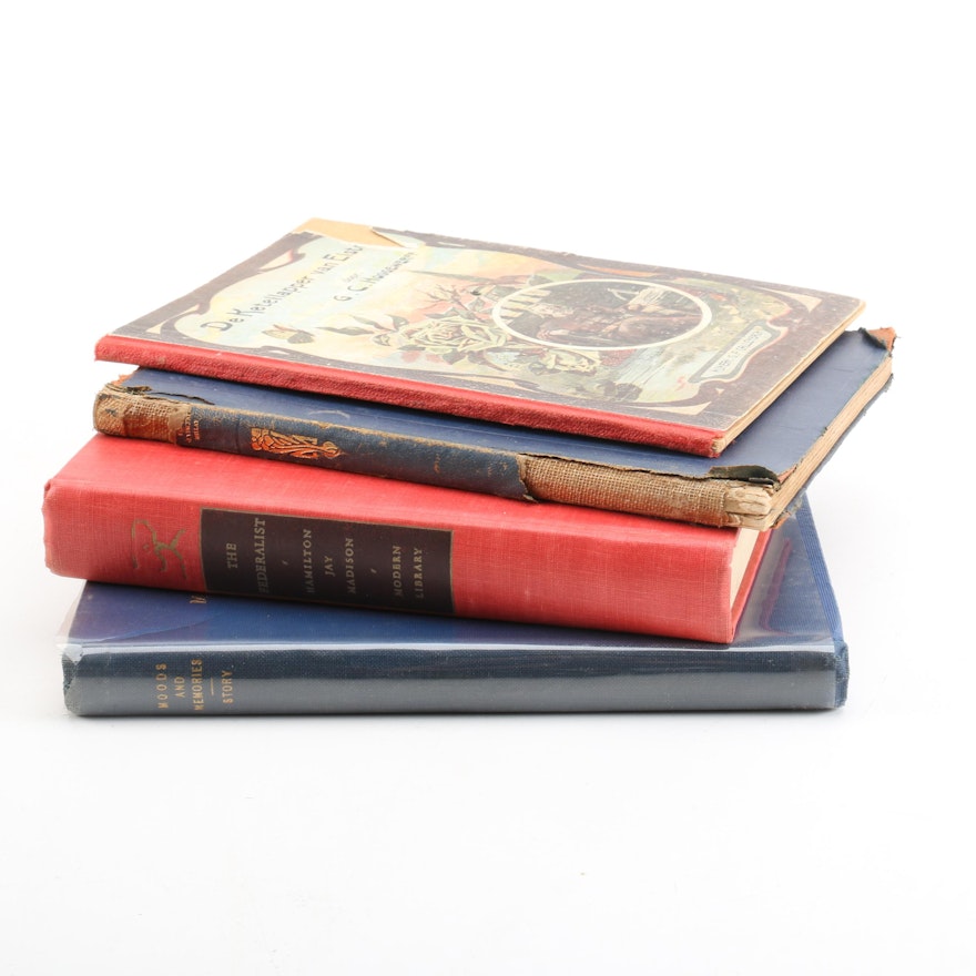 Antique History and Poetry Books