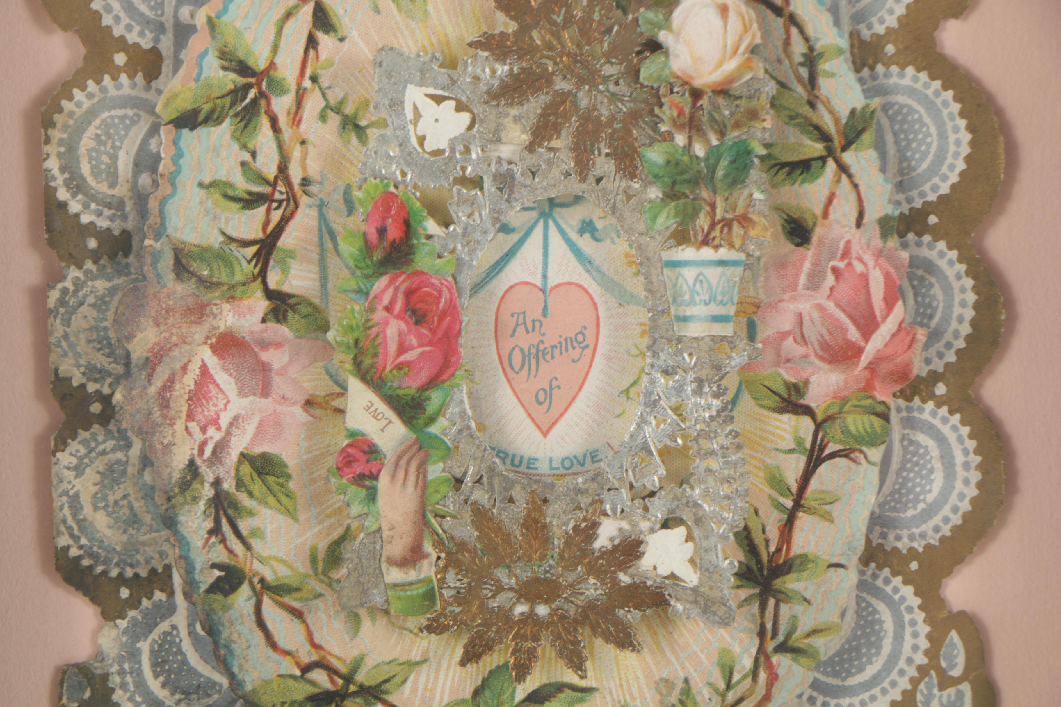 Mixed Media Collage "An Offering of True Love"