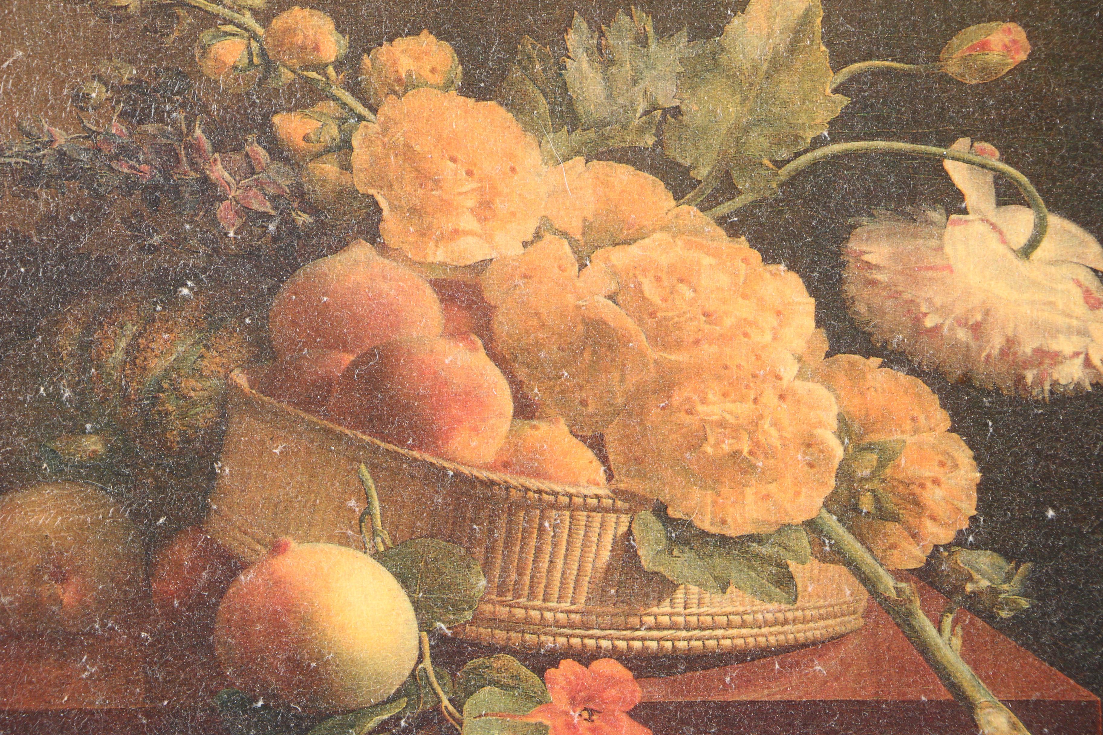 Embellished Giclee After Antoine Berjon "Still Life With Flowers"