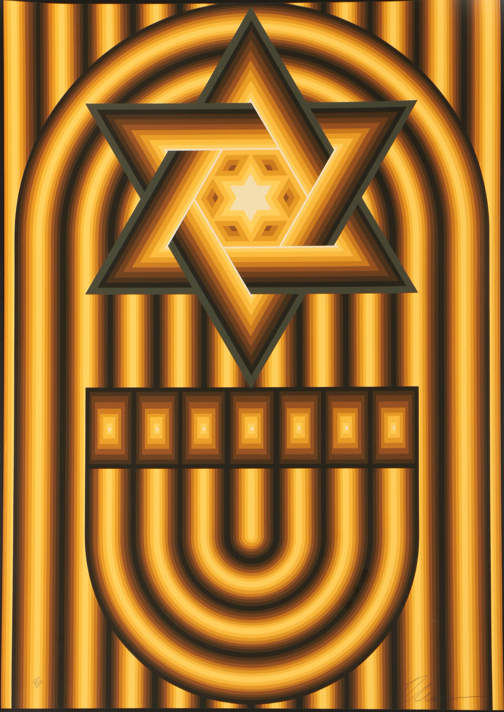 Lev Moross Limited Edition Serigraph "Star of David"