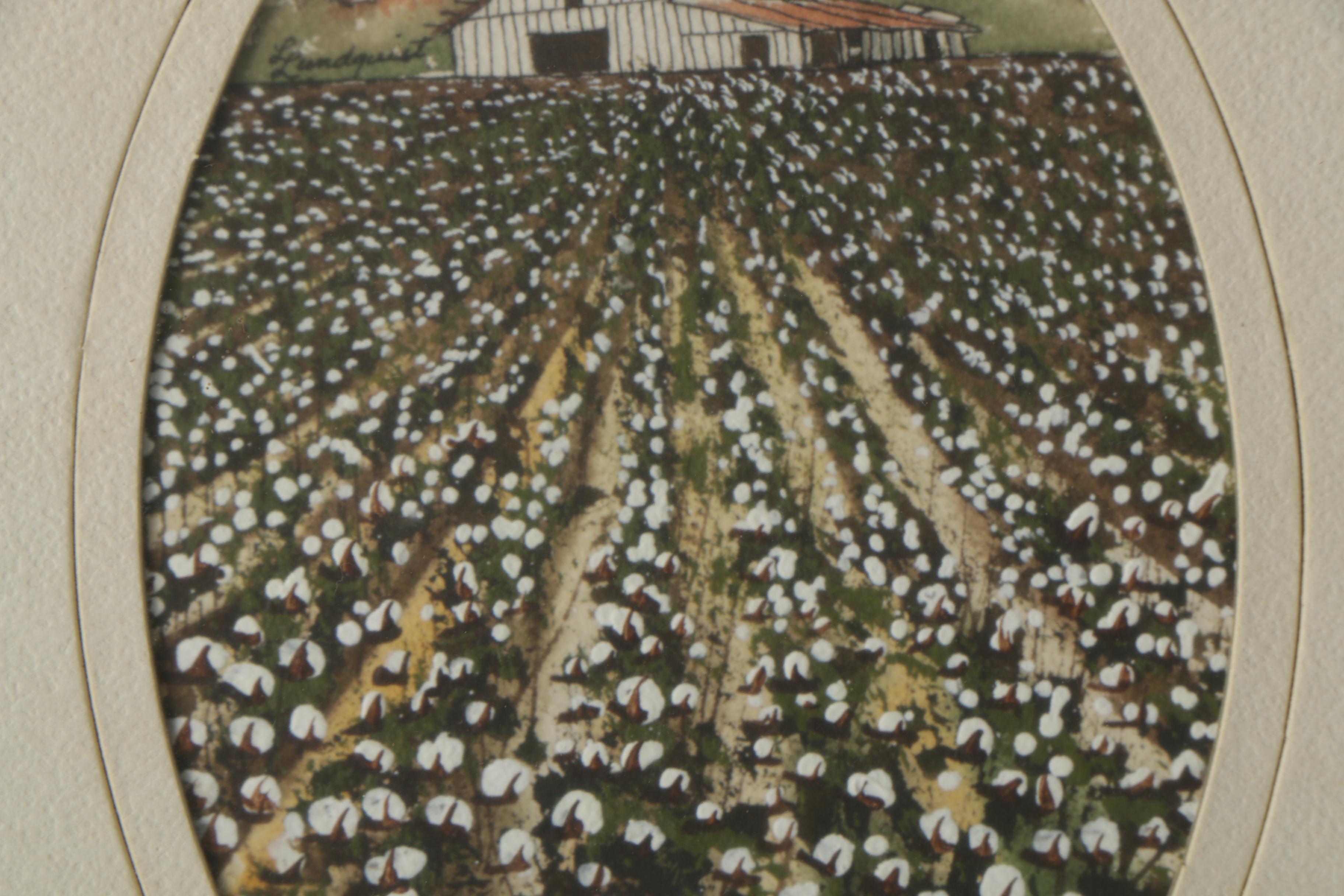 Betty Bohner and Lucille Lundquist Ink and Watercolor Paintings