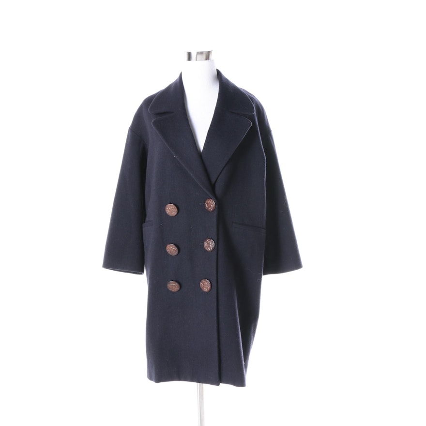 Women's Les Prairies de Paris Wool Blend Coat