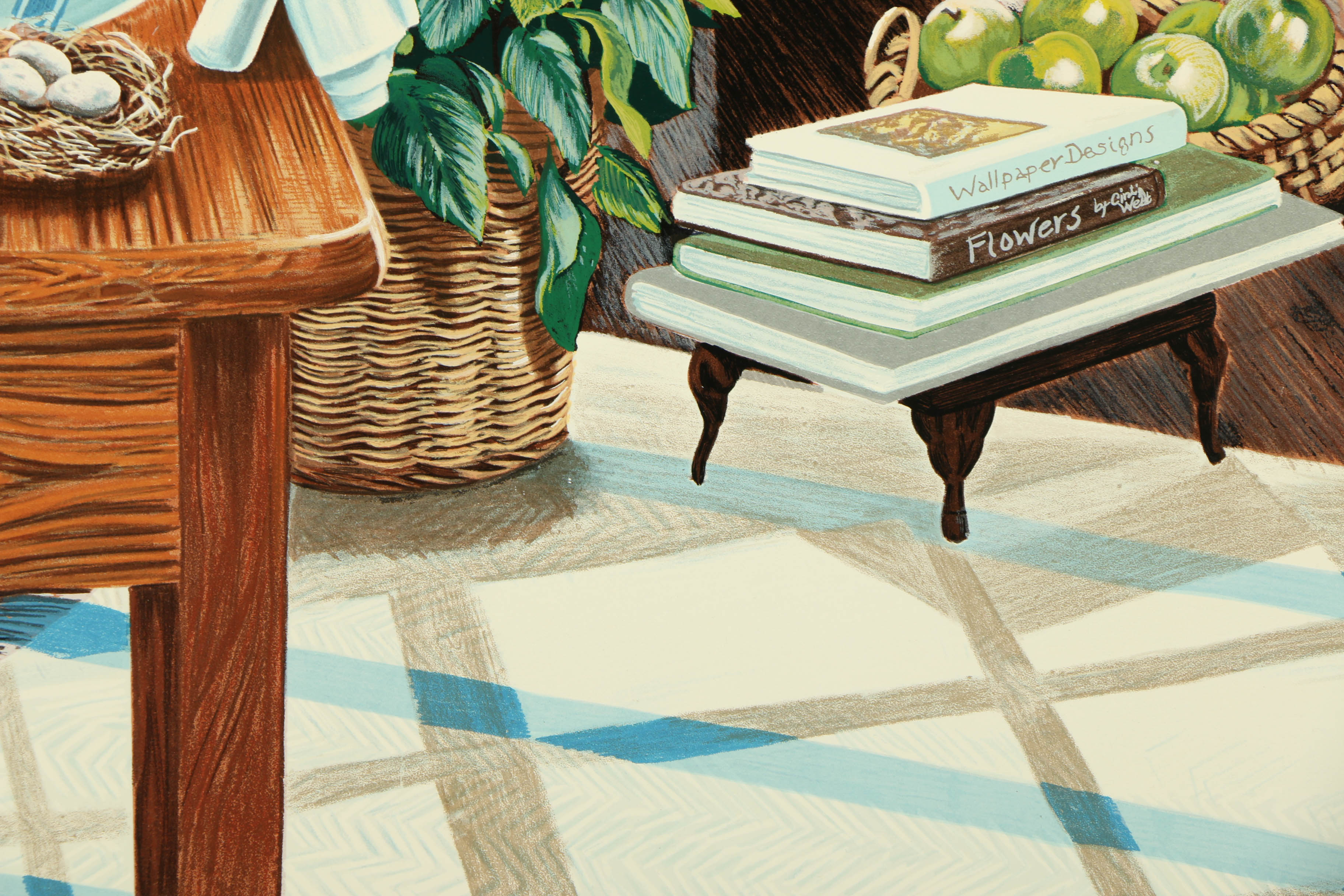 Susan Rios Limited Edition Serigraph "Retreat"