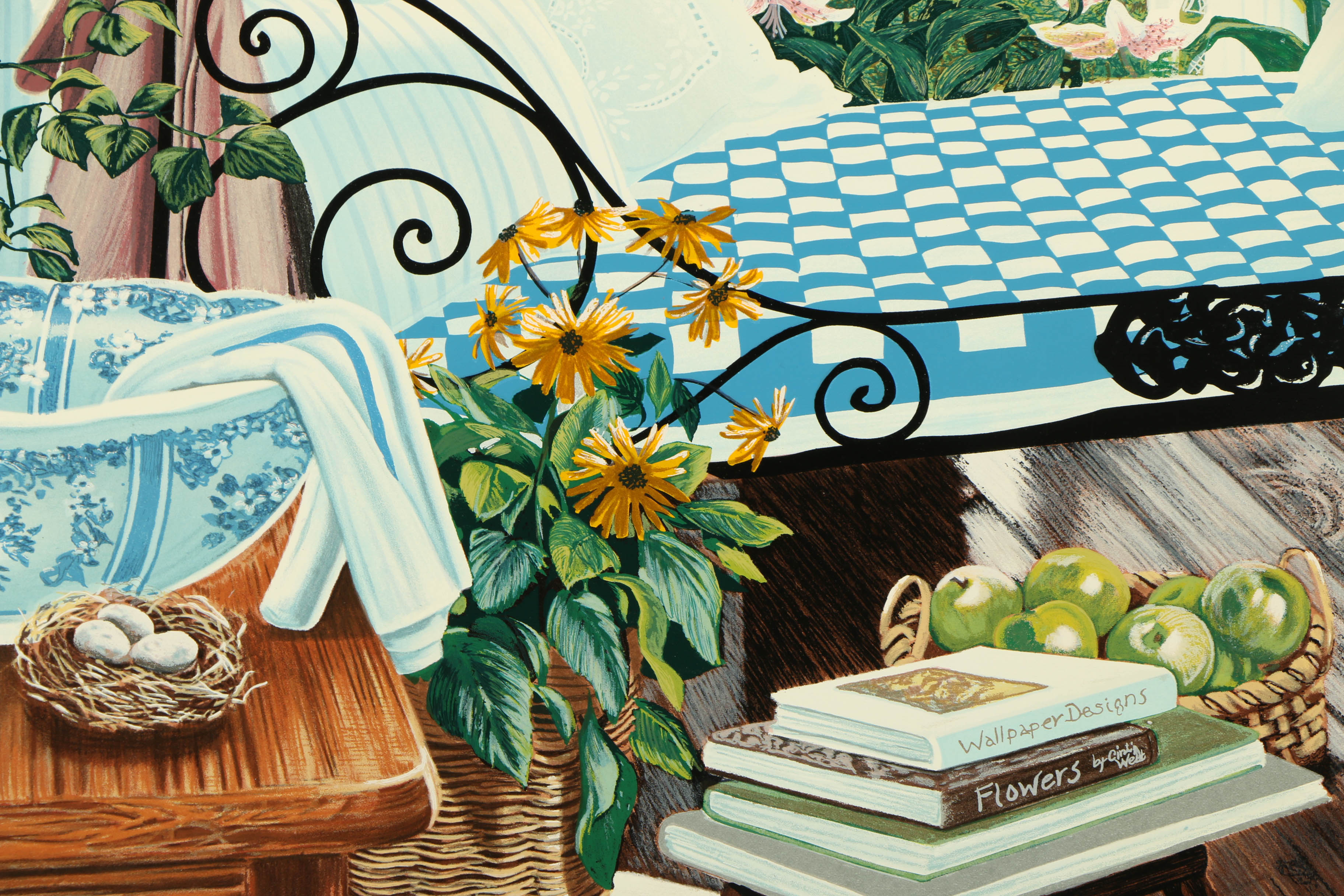 Susan Rios Limited Edition Serigraph "Retreat"