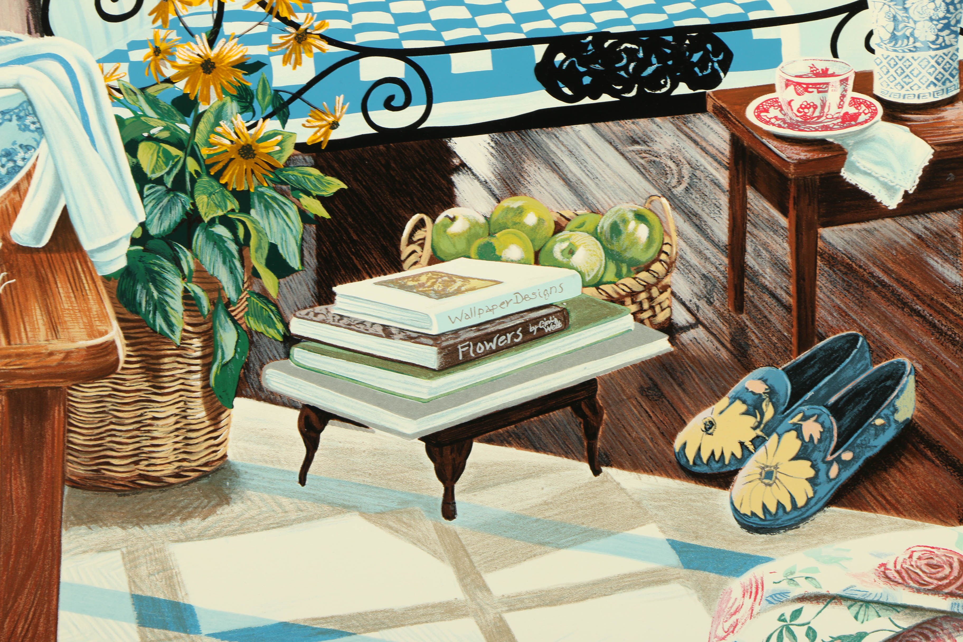 Susan Rios Limited Edition Serigraph "Retreat"