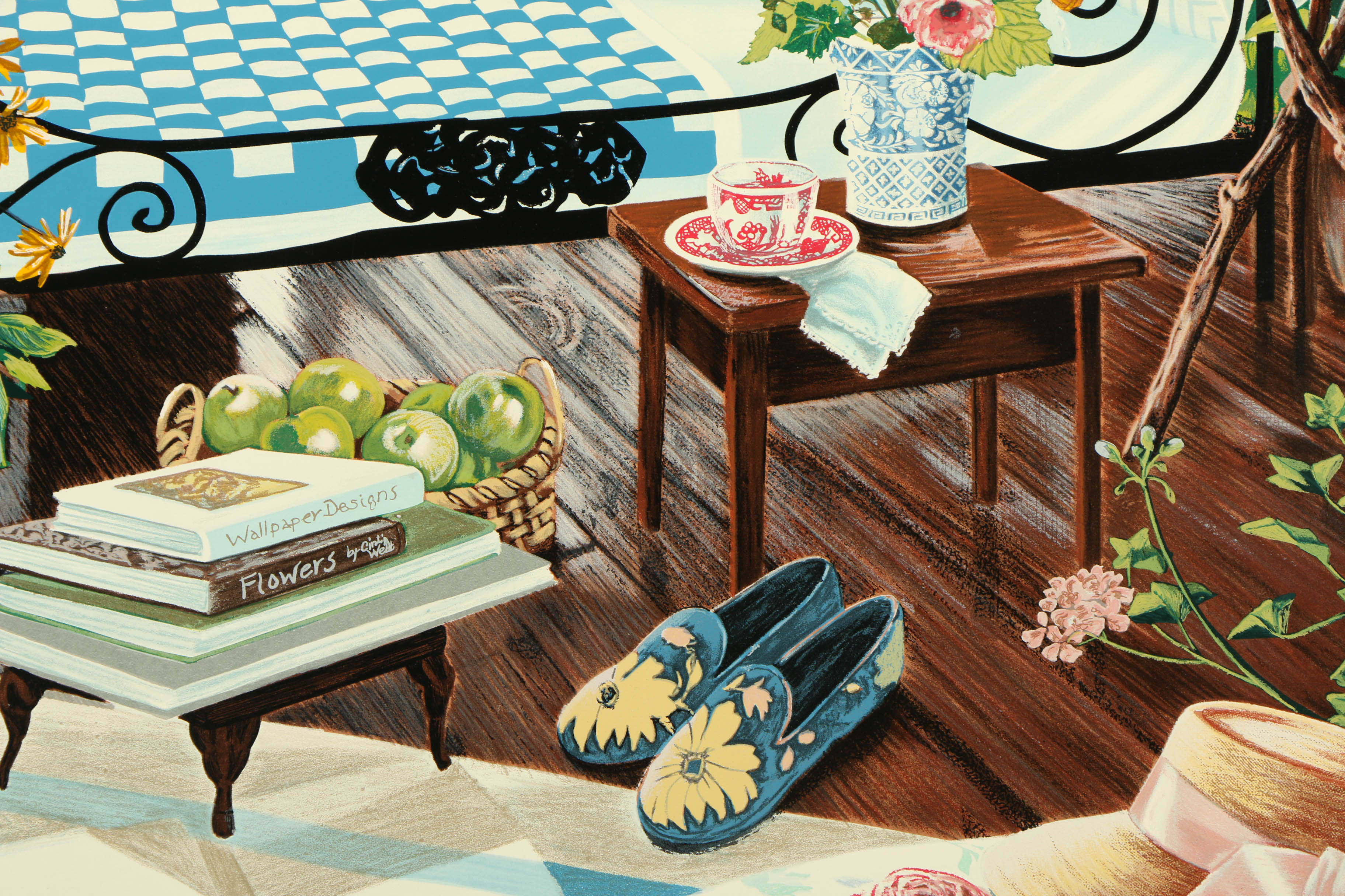 Susan Rios Limited Edition Serigraph "Retreat"