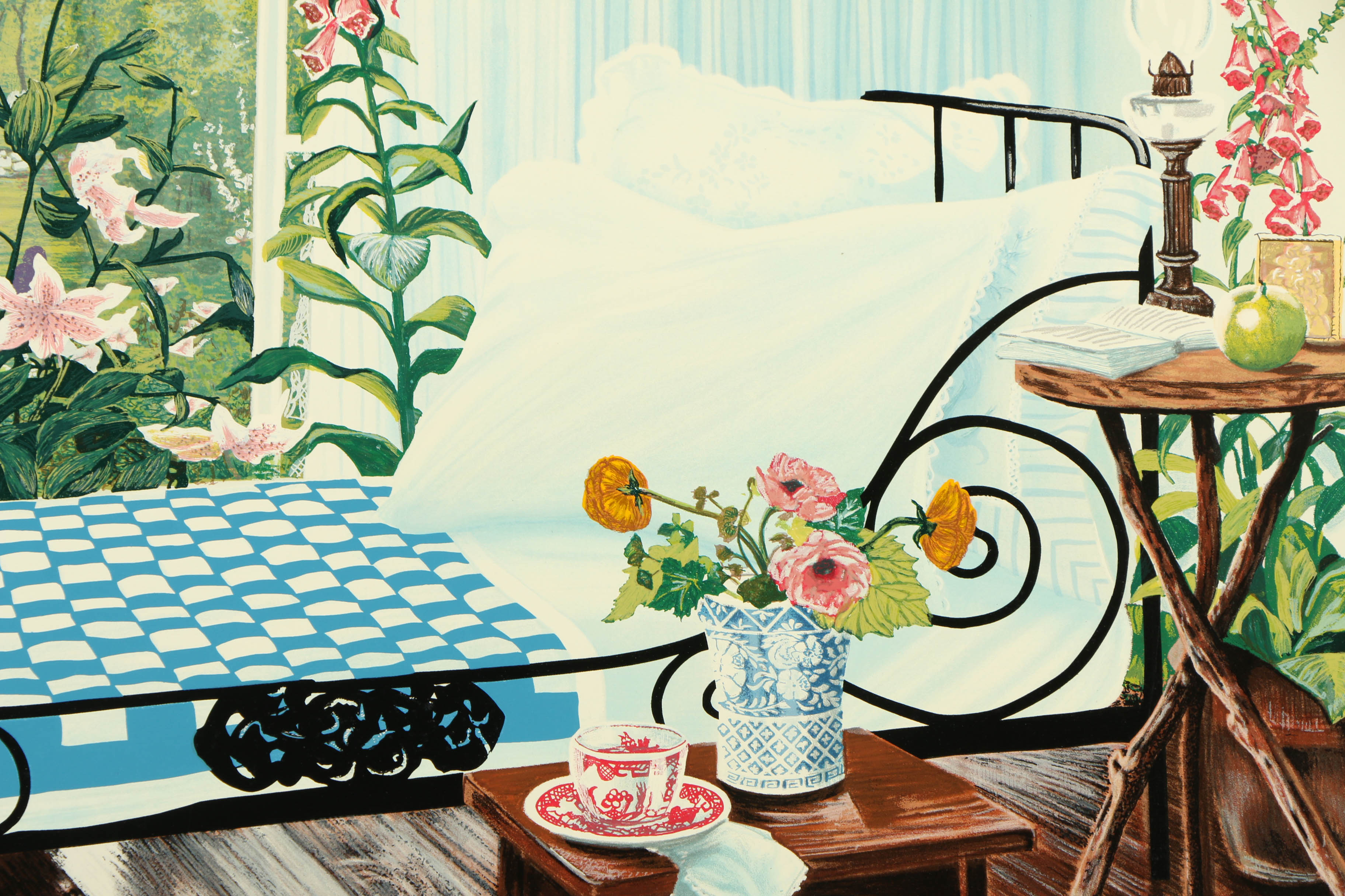 Susan Rios Limited Edition Serigraph "Retreat"