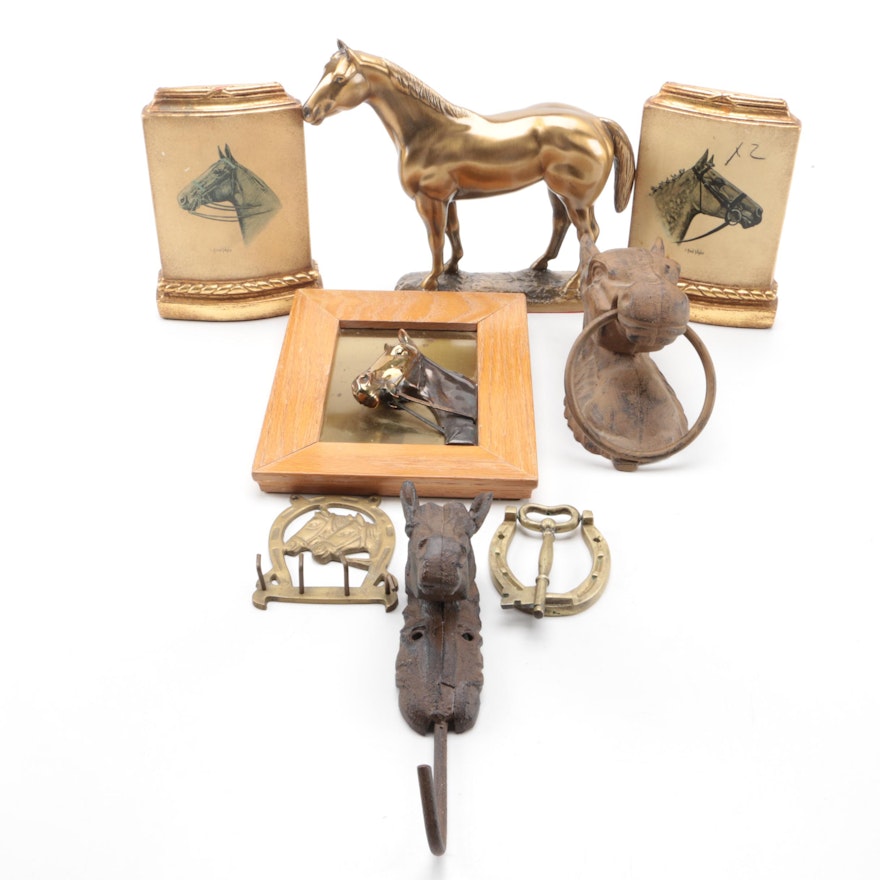 Collection of Equestrian-Theme Decorative Items