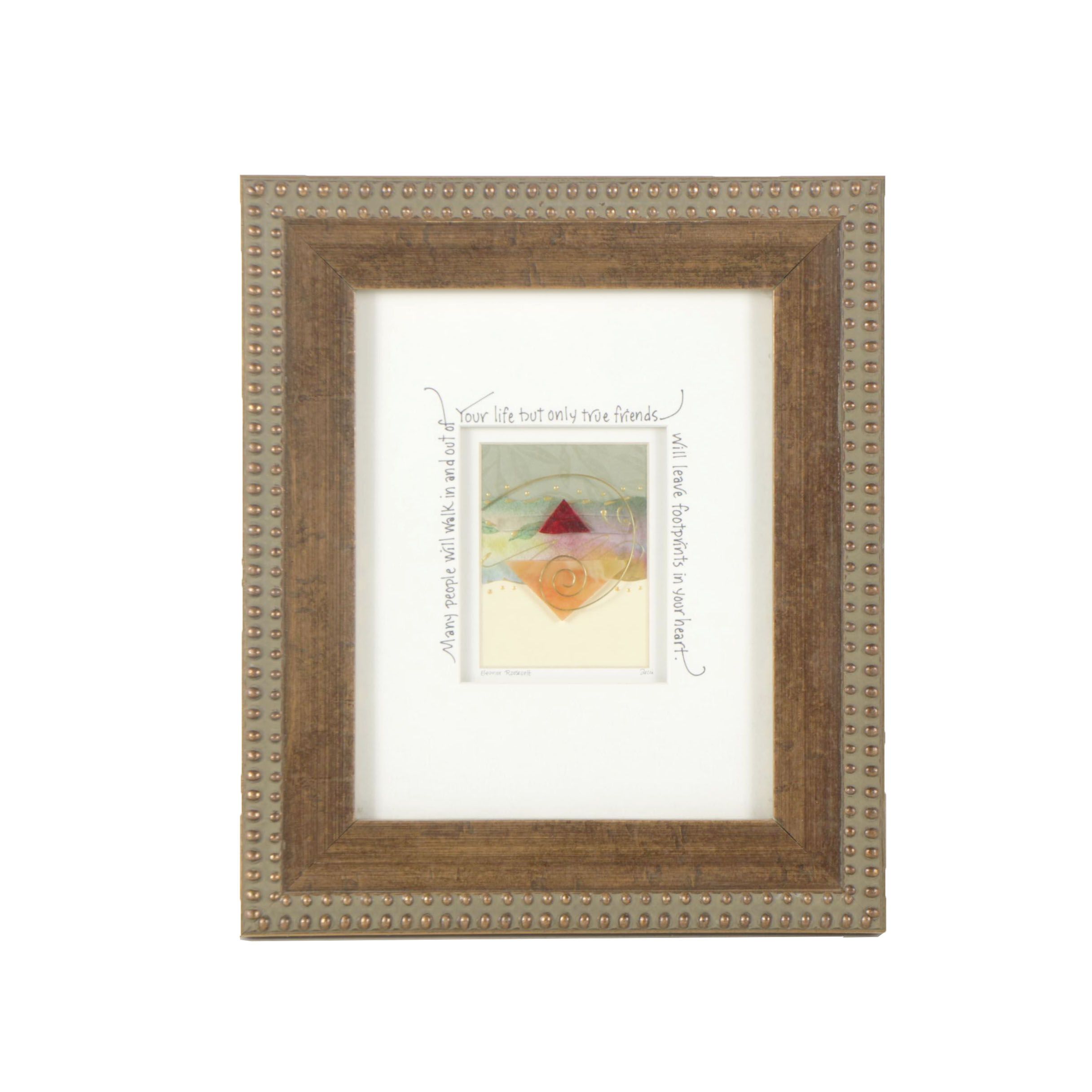 Julie Goodin Mixed Media with Calligraphy