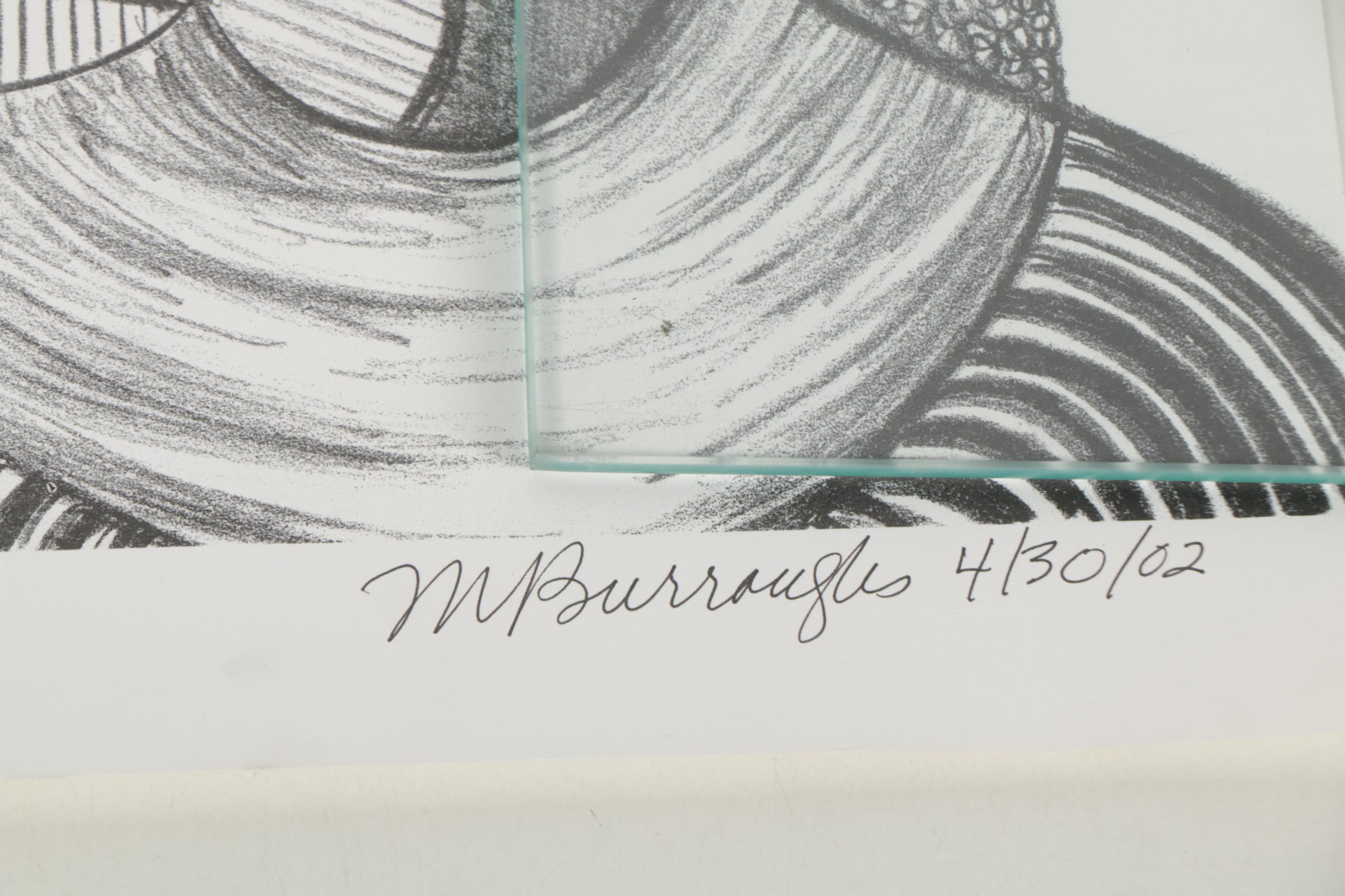 Margaret Burroughs Prints "Faces a la Picasso" and "Mother Africa"