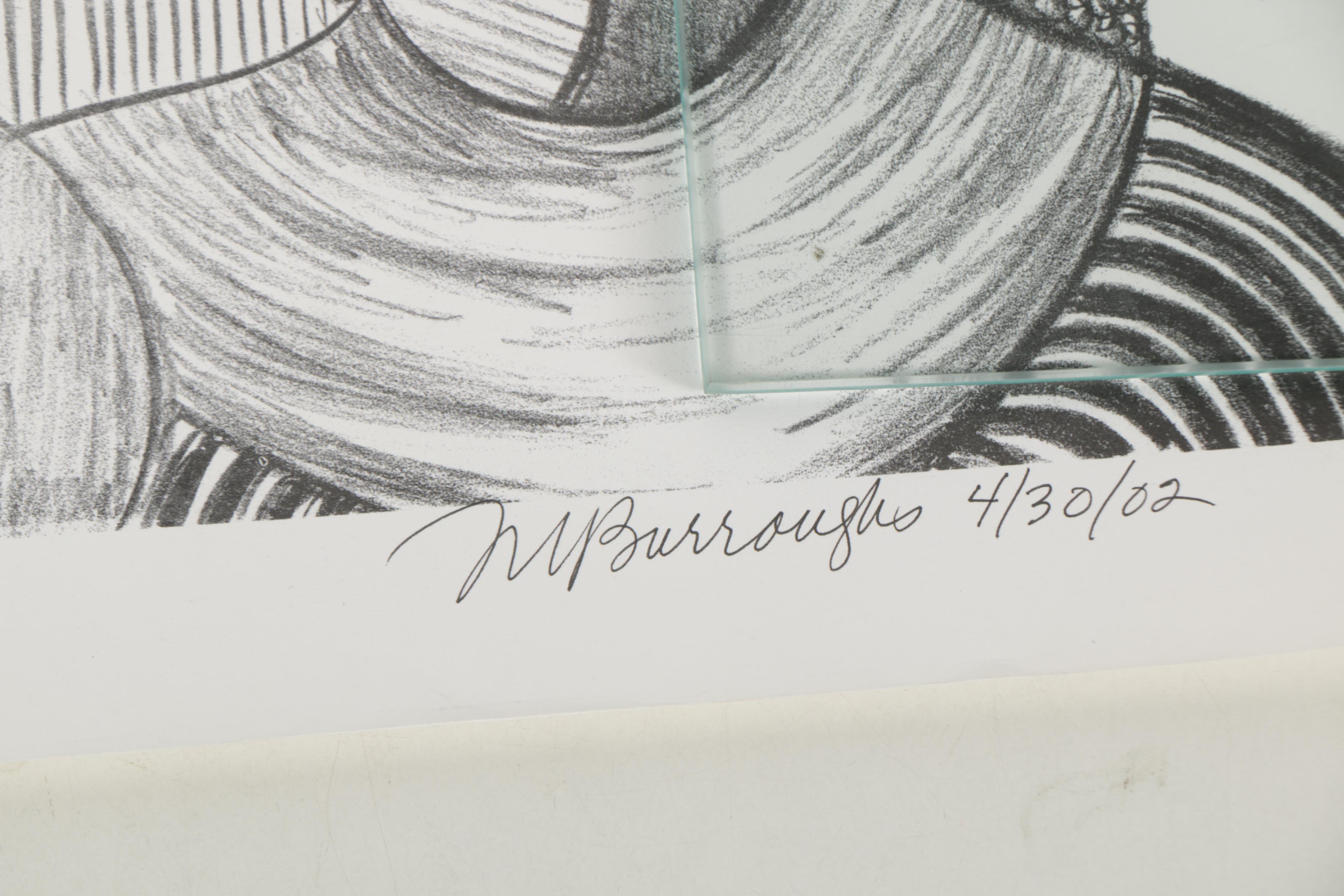 Margaret Burroughs Prints "Faces a la Picasso" and "Mother Africa"
