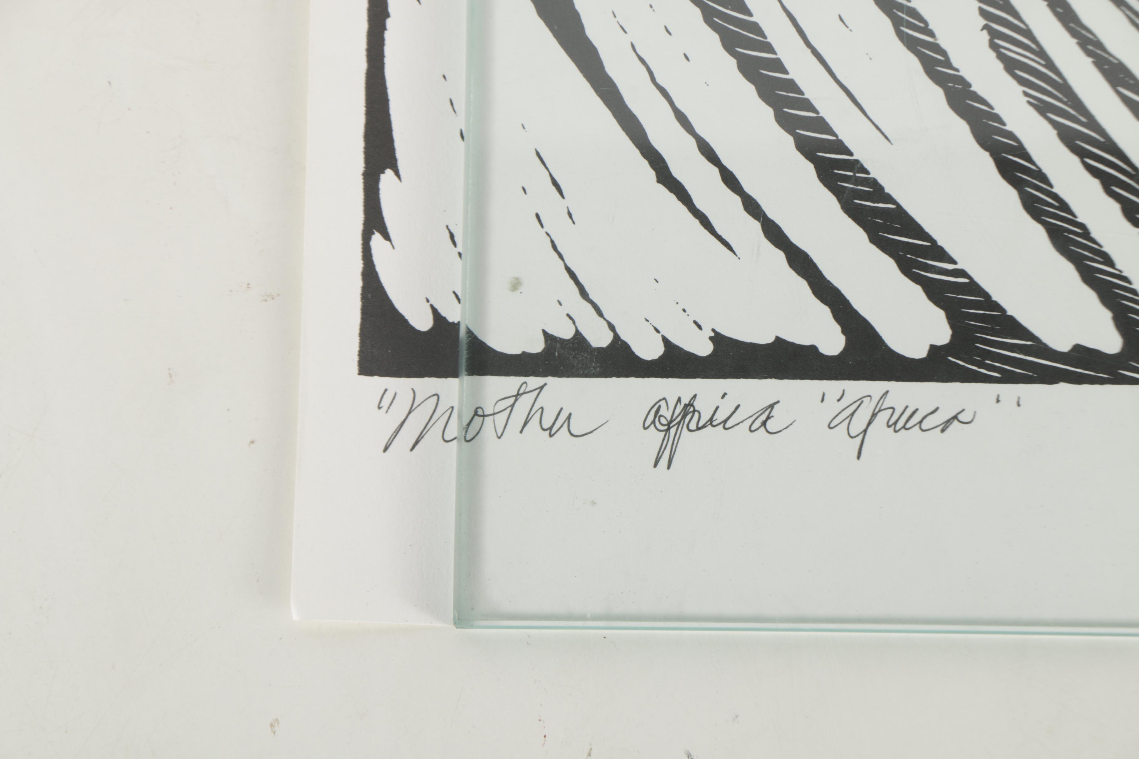 Margaret Burroughs Prints "Faces a la Picasso" and "Mother Africa"