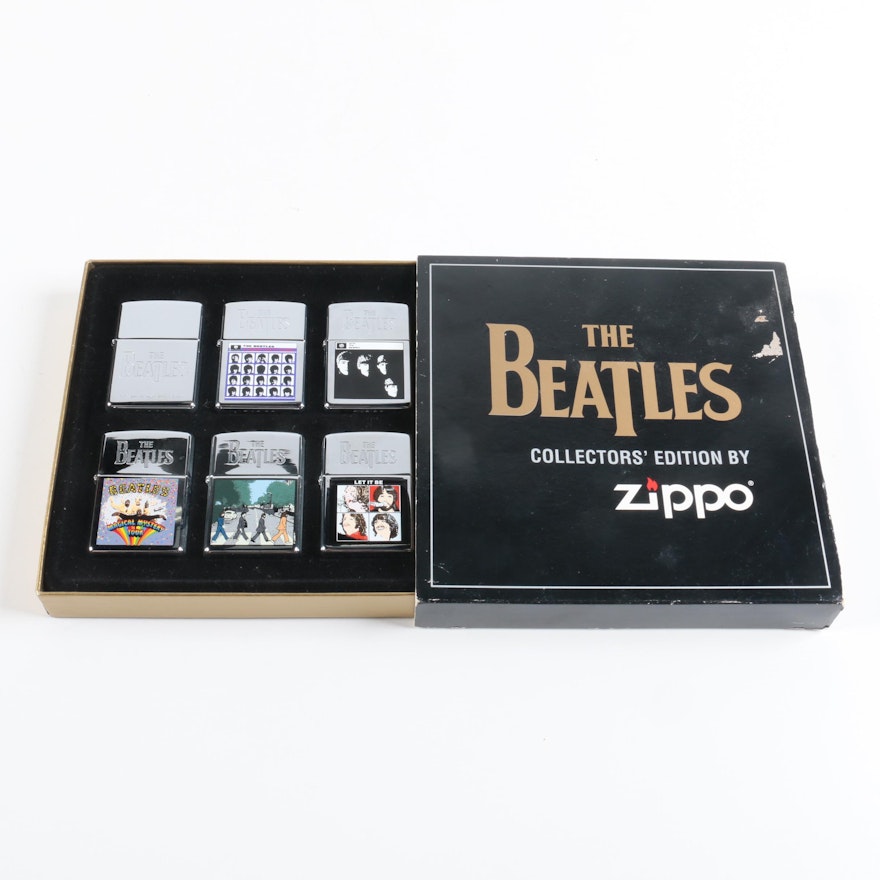 1996 Zippo Beatles Lighter Set