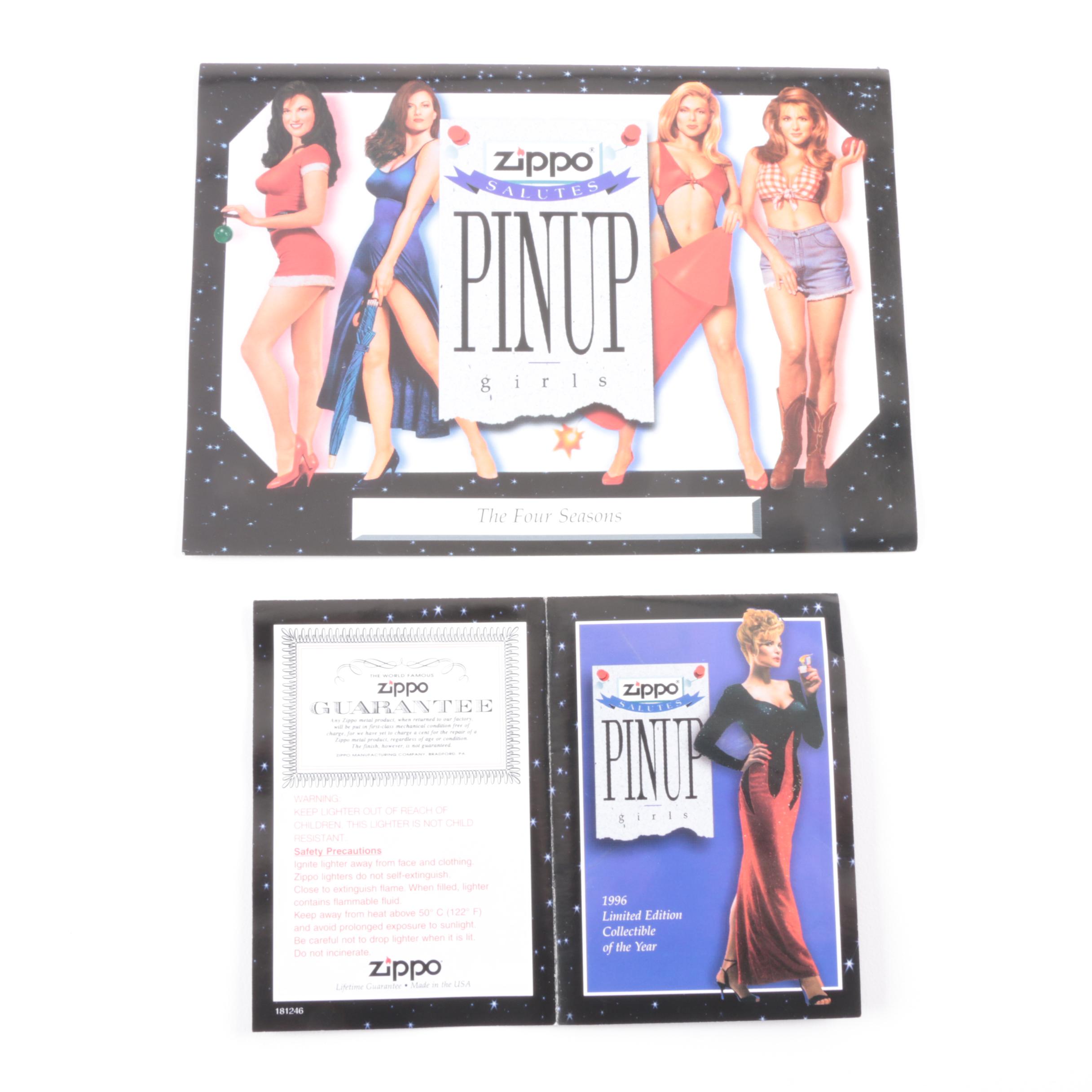 1996 Zippo Limited Edition Pinup Girl Lighters
