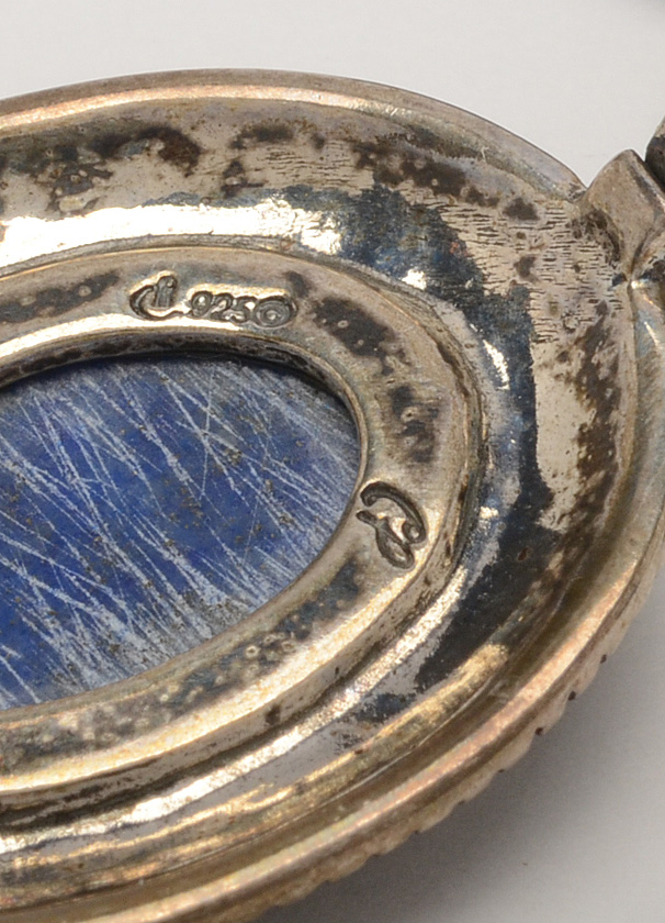 Carolyn Pollack Sterling Silver and Lapis Lazuli Necklace and Bracelet Set