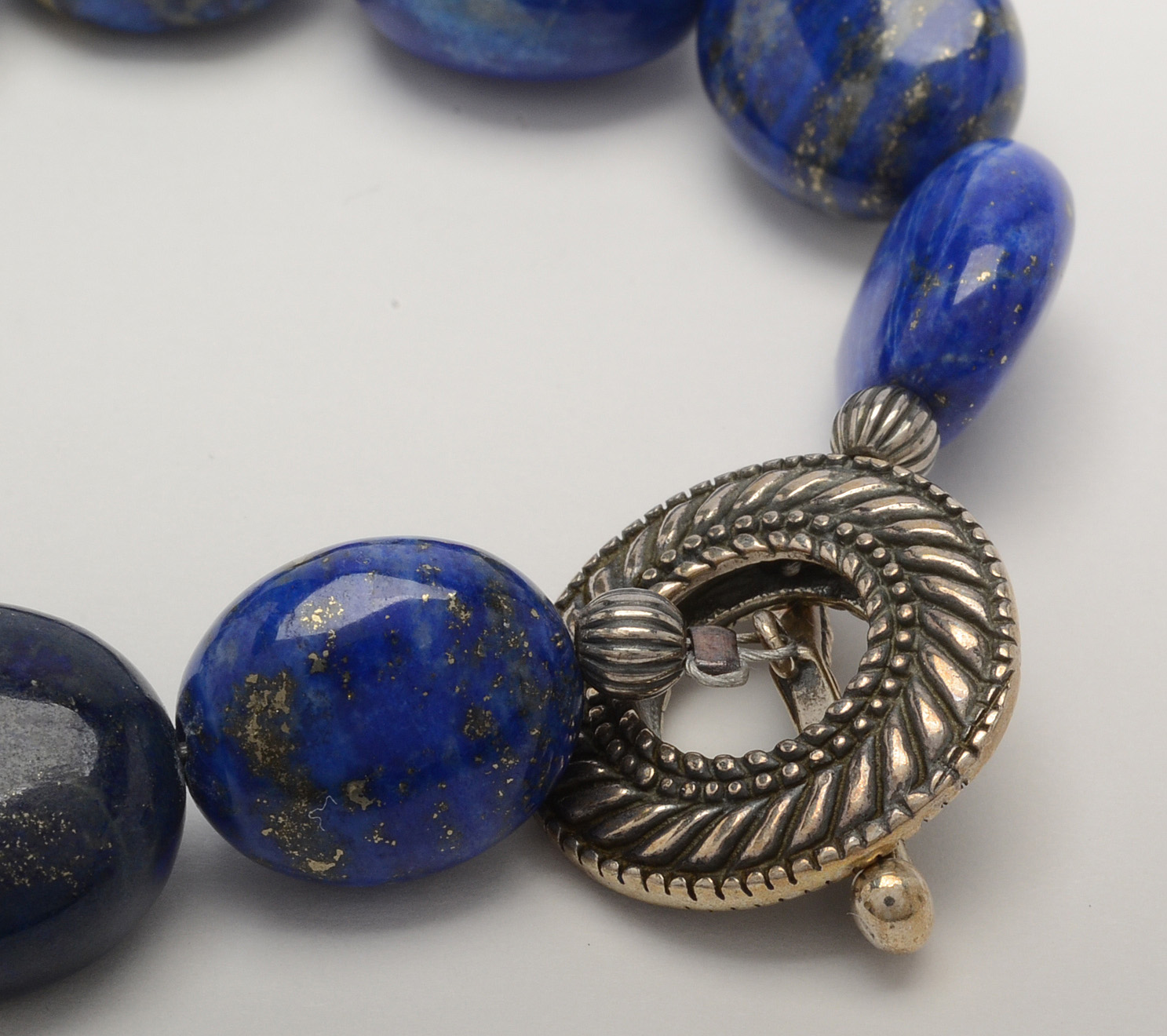 Carolyn Pollack Sterling Silver and Lapis Lazuli Necklace and Bracelet Set