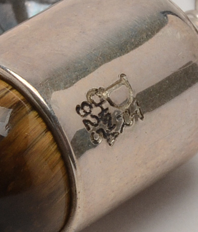 Jay King Sterling Silver Tiger's Eye Necklace with Bracelet and Earrings